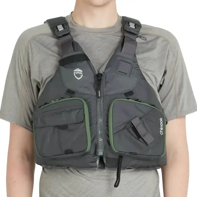 Veste de Flottaison et de Pêche NRS Chinook Homme Gris