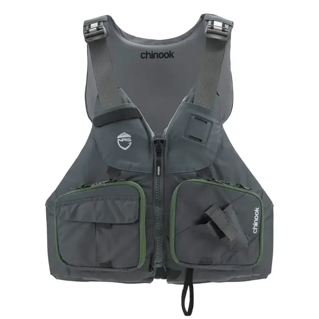 NRS Chinook Grey Men's Fishing and Life Jacket