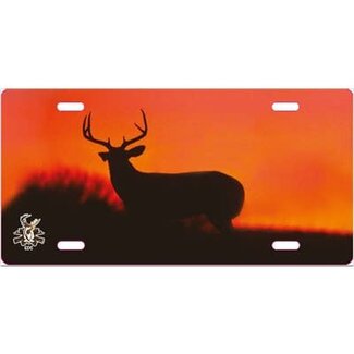 EDC Shaded Deer Car License Plate