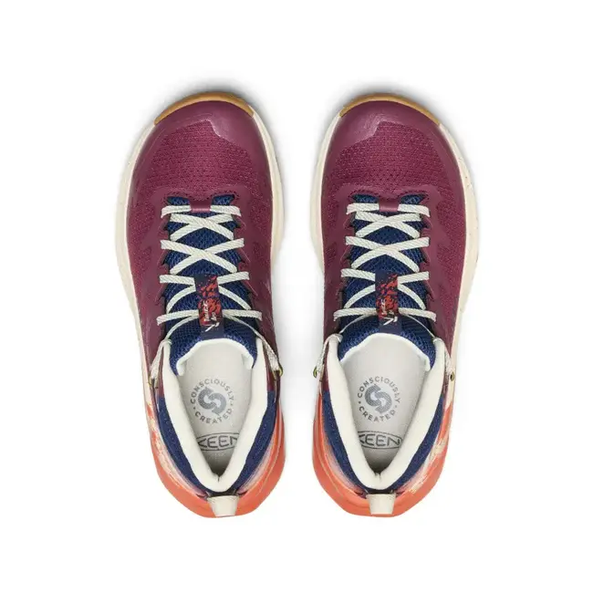 Chaussures de Randonnée Keen femme Targhee Apex Mid Wp Fig / Burnt Brick
