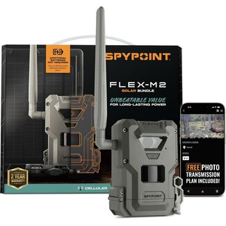 SPYPOINT Caméra Spypoint  Flex-M2 Avec Panneau Solaire  Cellulaire