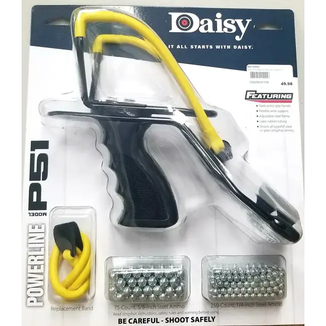 Lance-Pierre Daisy PowerLine P51 Avec Bande De Rechange Et Billes En Acier