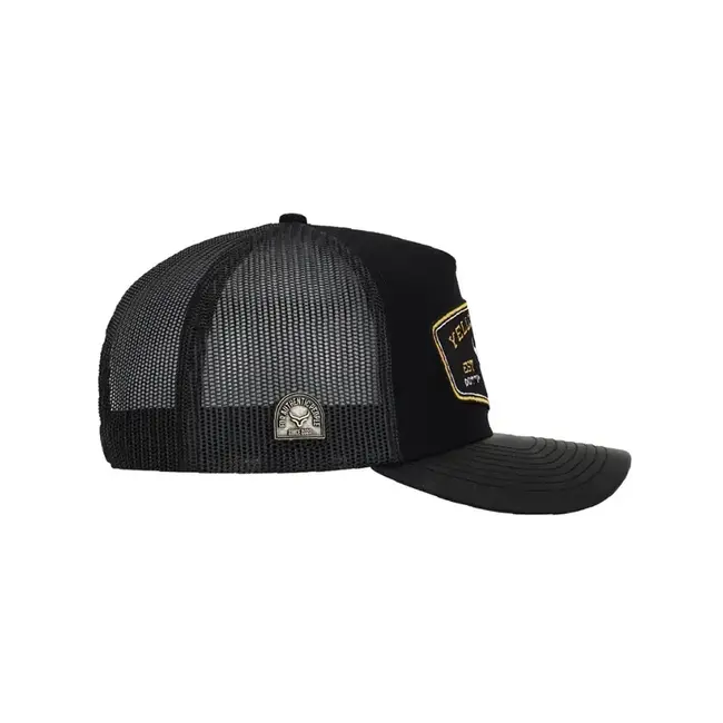 Casquette Ranch & Corral Yellowstone Black Ajustable Snapback YW37