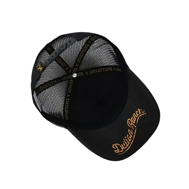 Casquette Ranch & Corral Yellowstone Black Ajustable Snapback YW37