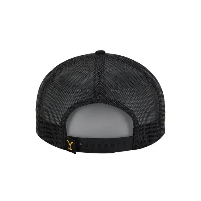 Casquette Ranch & Corral Yellowstone Black Ajustable Snapback YW37