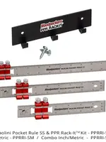 Woodpeckers Woodpeckers Paolini Pocket Rule Stainless Steel Set with Rack-It