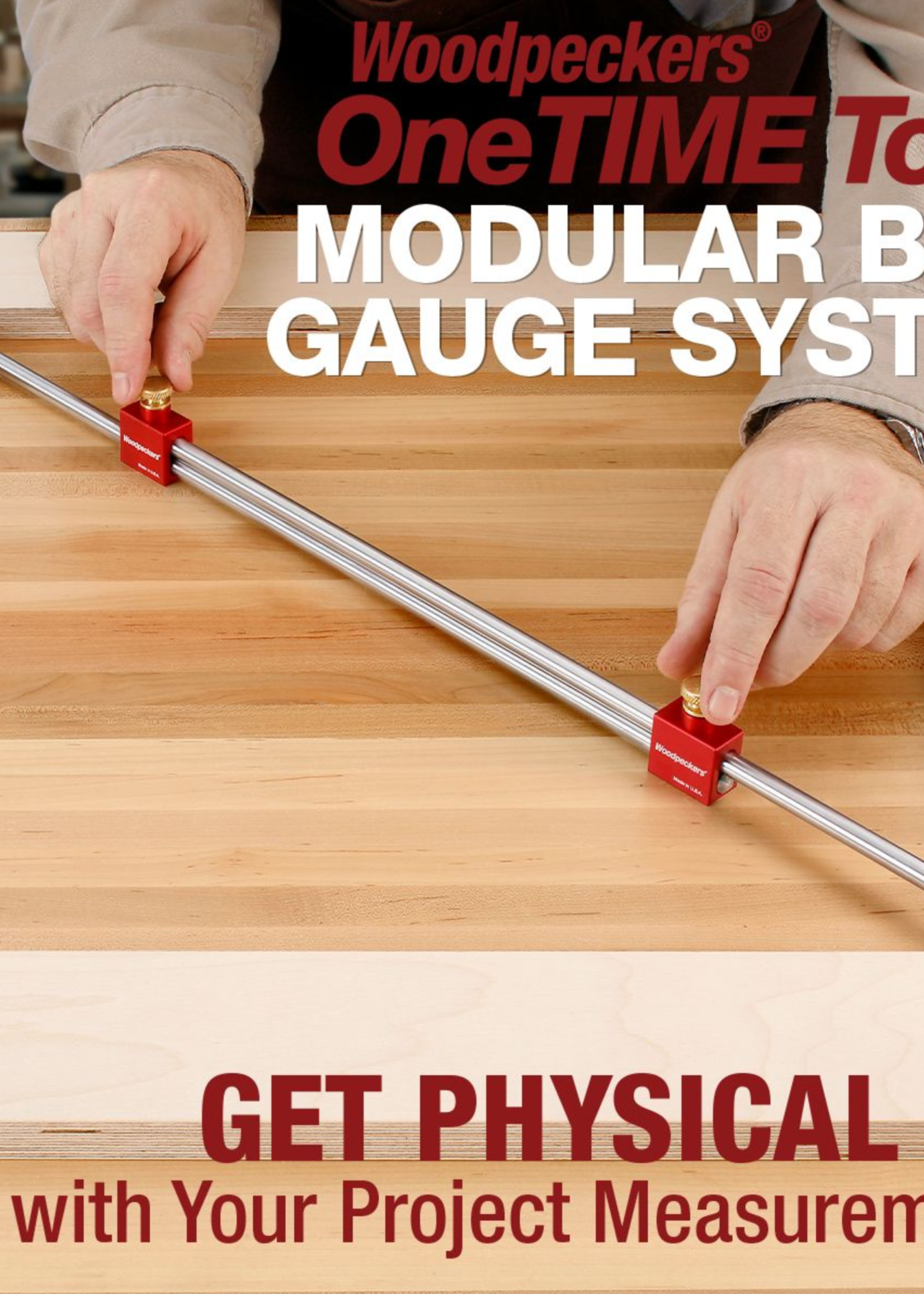 Woodpeckers Woodpeckers Deluxe Modular Bar Gauge System with Trammel Head Set