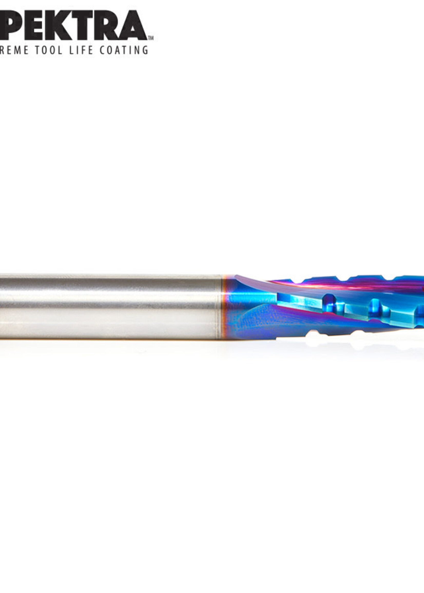 Amana Amana Spektra™ Extreme Tool Life Coated Spiral Phenolic, Resin and Composite