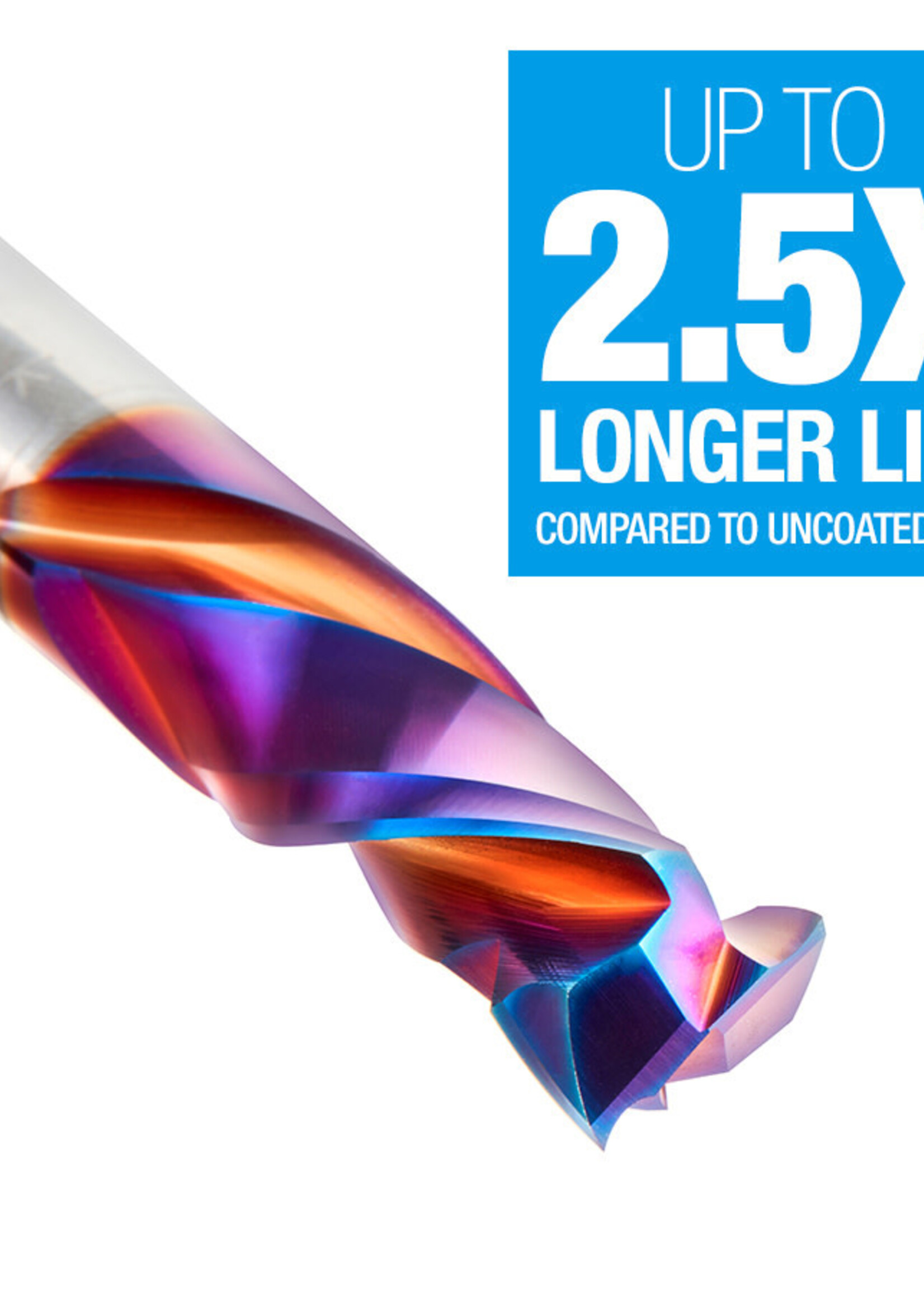 Amana Amana  Spektra™ Extreme Tool Life Coated Mortise Compression Spiral 1/2 Dia x 1-1/4 Inch x 1/2 Shank