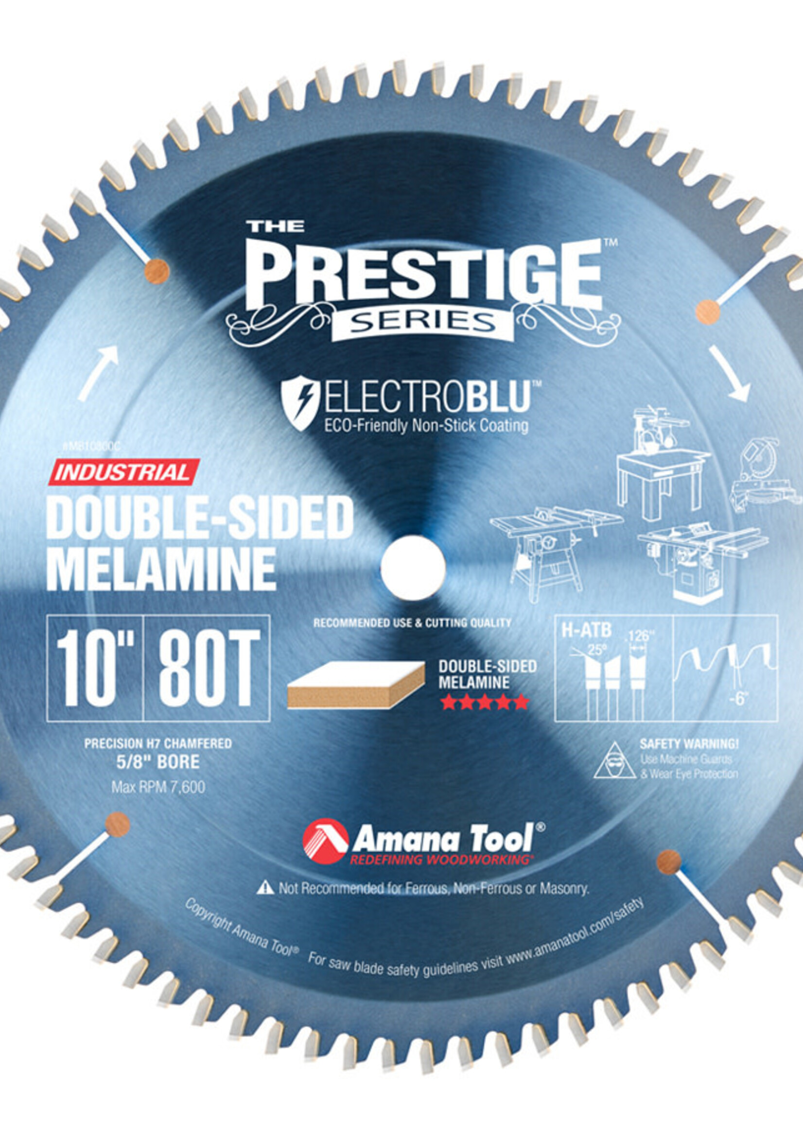 Amana Amana Prestige® Double-Face Melamine 10 Inch Dia x 80T