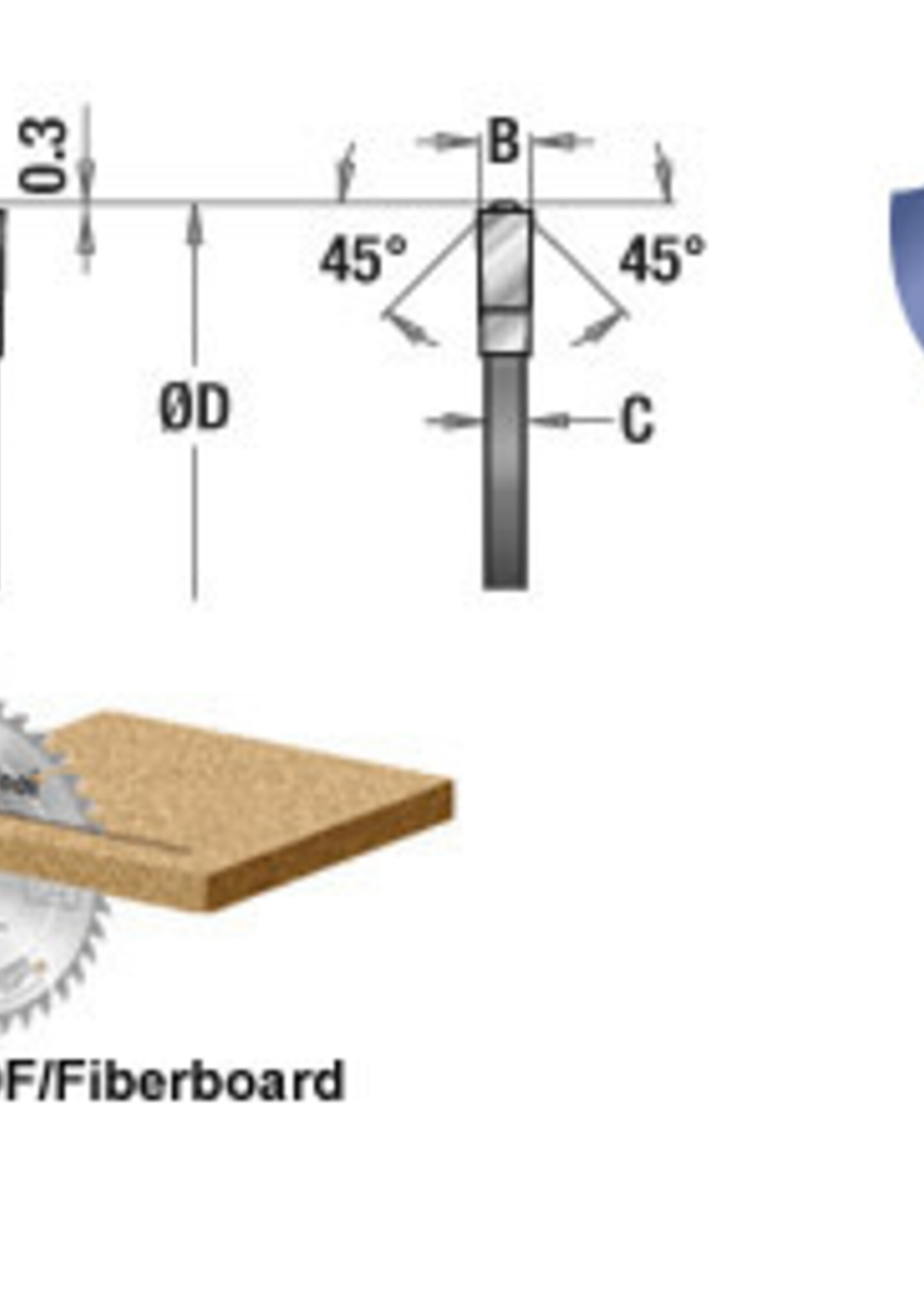 Amana AMANA   Prestige® Fine Cut-Off and Crosscut 10 Inch Dia x 80T