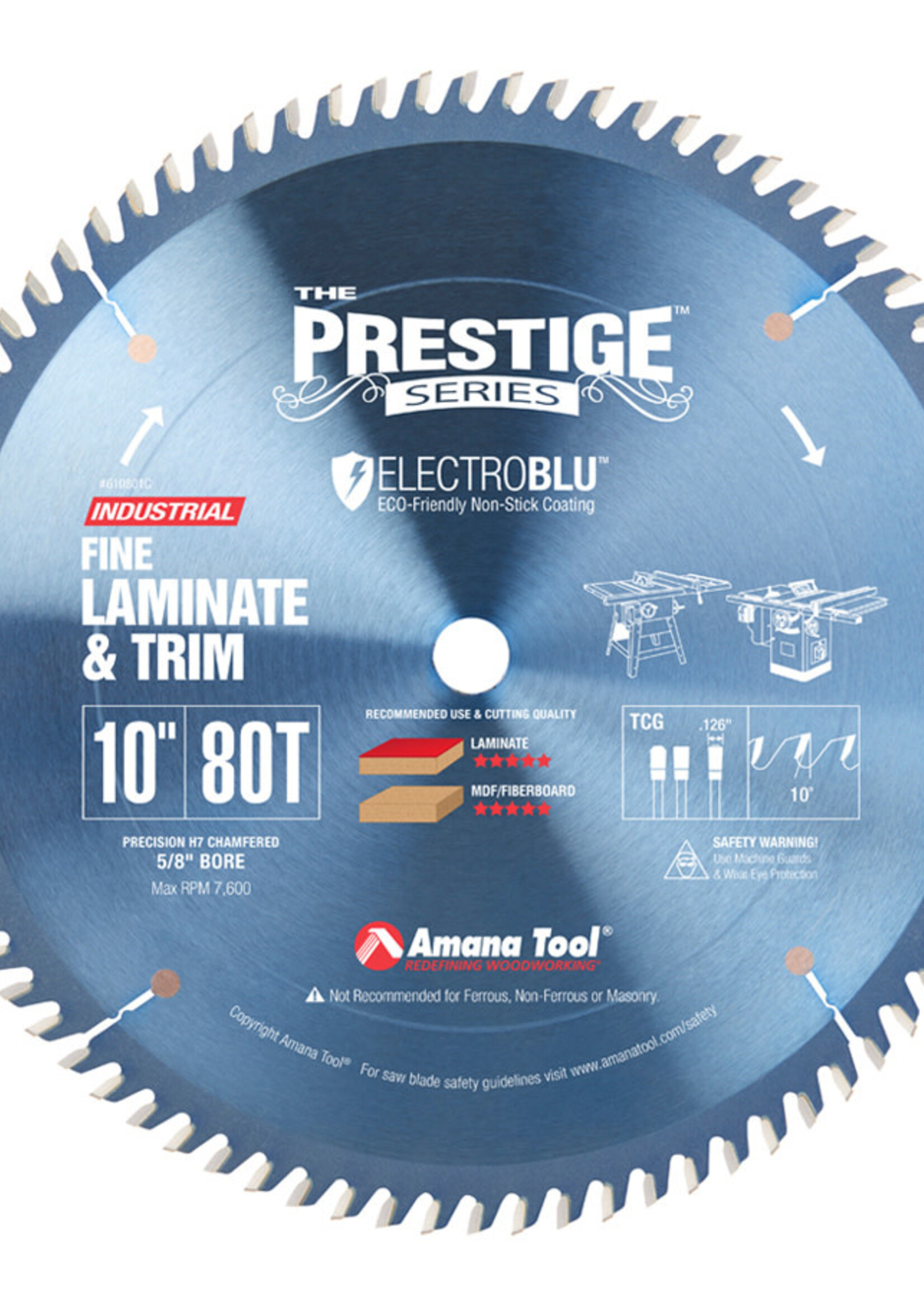 Amana AMANA   Prestige® Fine Cut-Off and Crosscut 10 Inch Dia x 80T