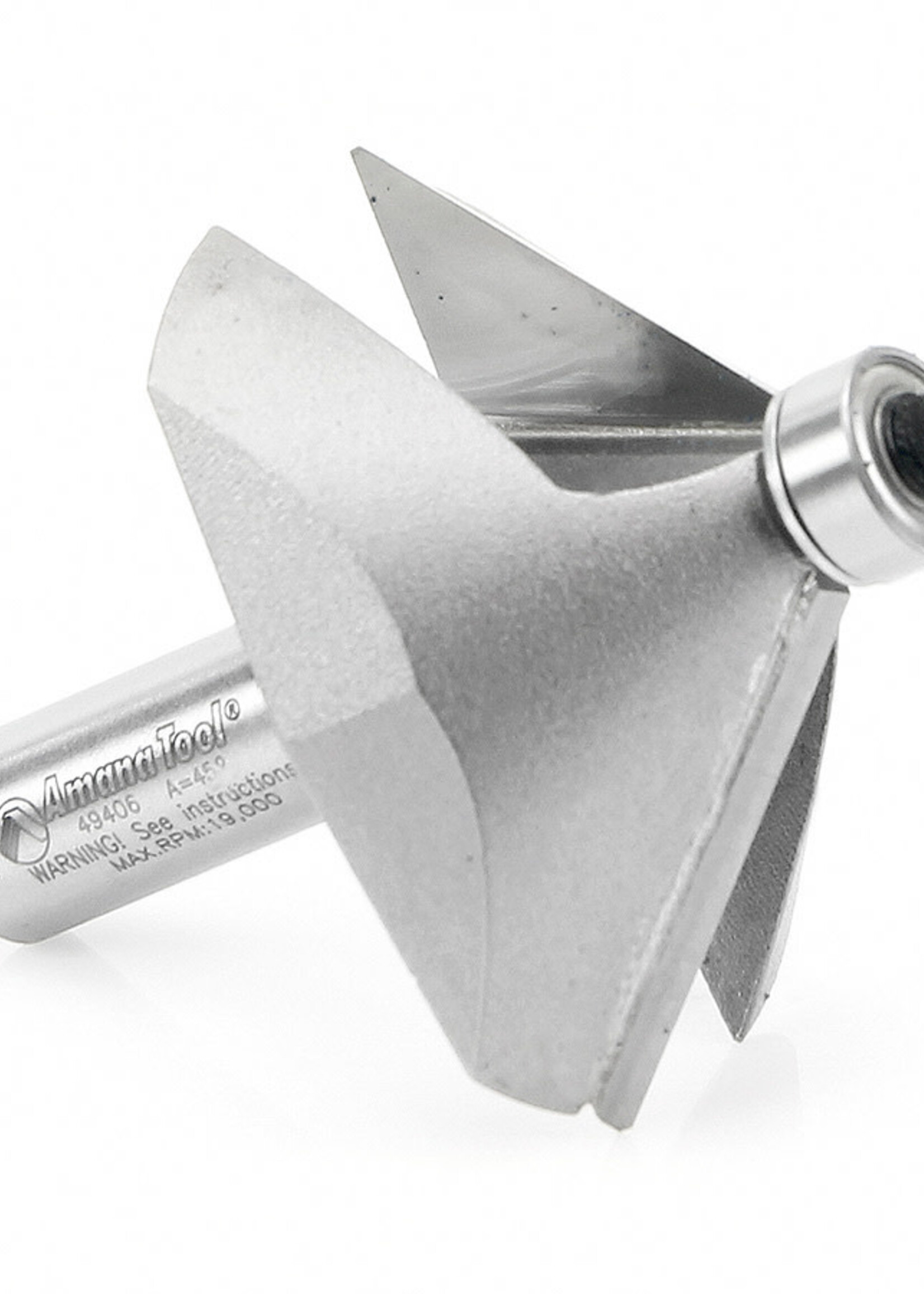 Amana Amana Carbide Tipped Chamfer 45 Deg x 2-3/8" Dia x 1" x 1/2" Shank