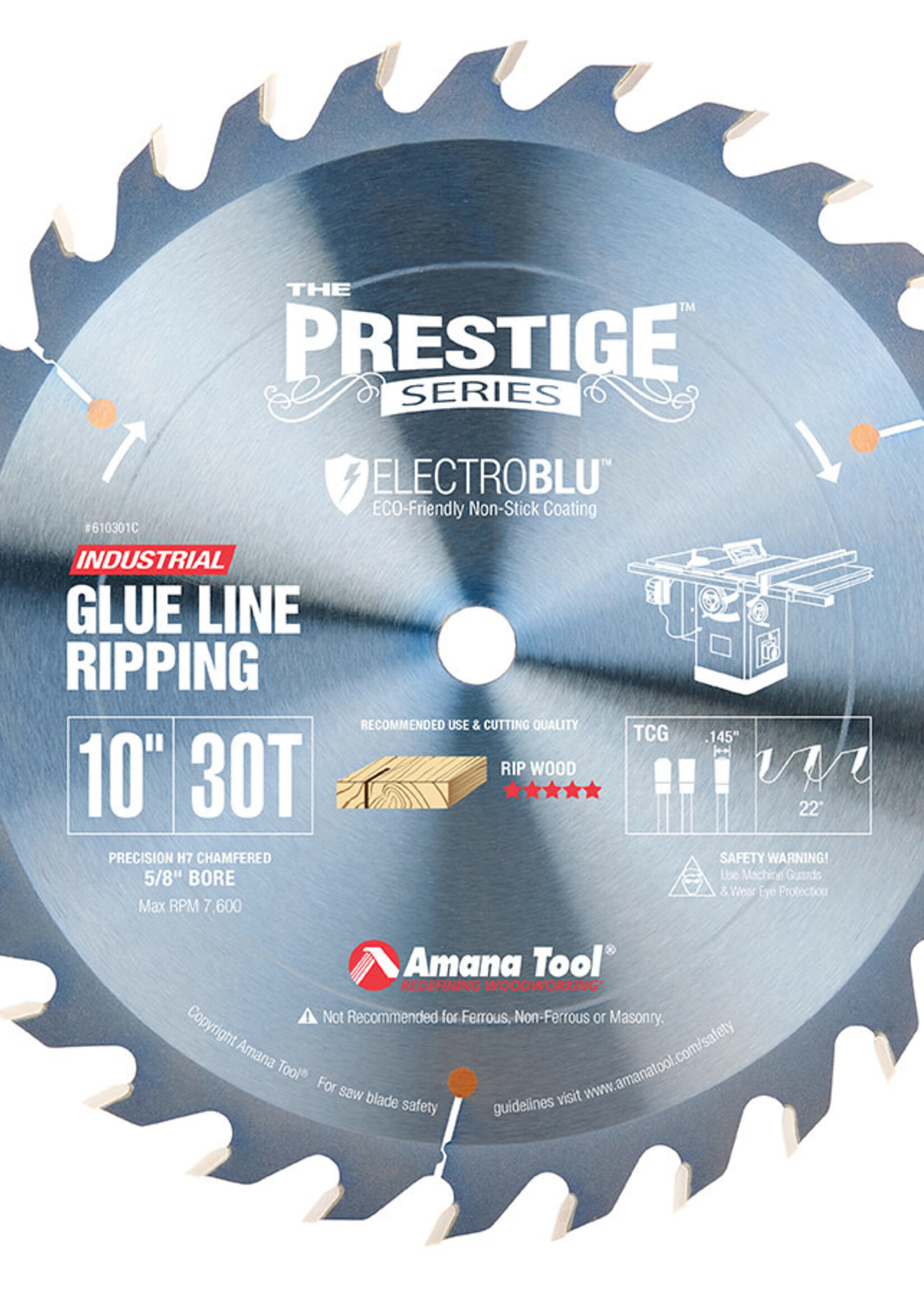 Amana Amana Prestige® Glue Line Ripping 10 inch Dia x 30T