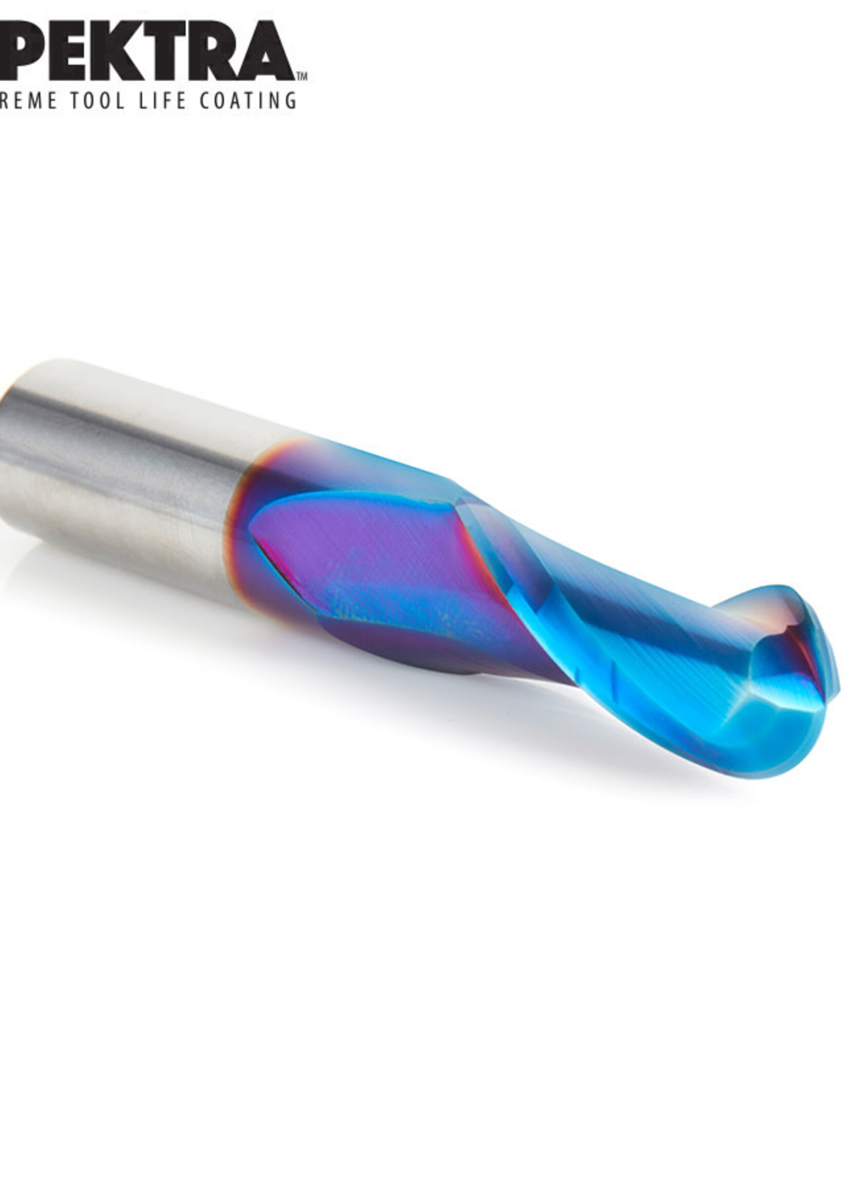 Amana Amana Spektra™ Extreme Tool Life Coated Up-Cut Ball Nose Spiral 1/2 Dia x 1-1/4 Inch x 1/2 Shank Router Bit