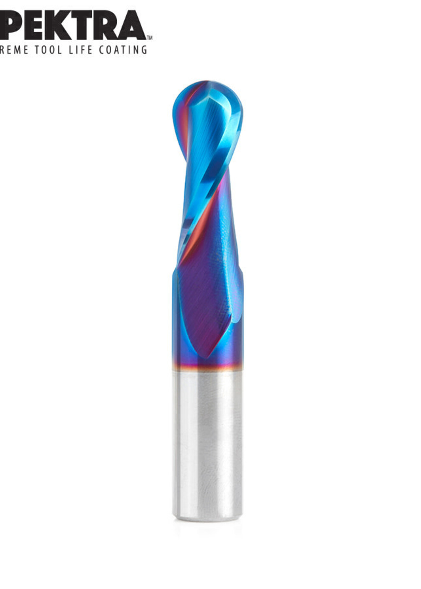 Amana Amana Spektra™ Extreme Tool Life Coated Up-Cut Ball Nose Spiral 1/2 Dia x 1-1/4 Inch x 1/2 Shank Router Bit