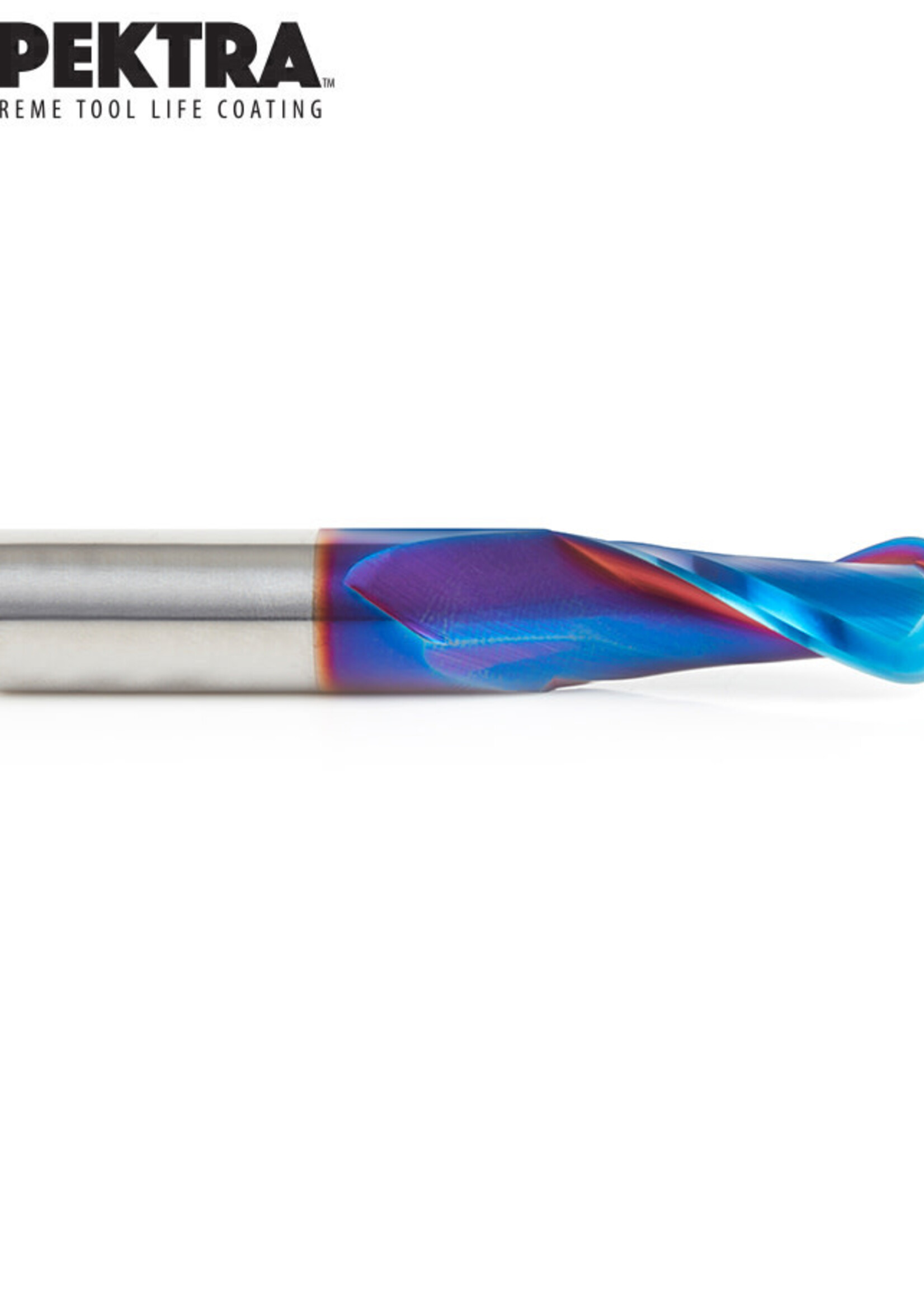 Amana Amana Spektra™ Extreme Tool Life Coated Up-Cut Ball Nose Spiral 1/2 Dia x 1-1/4 Inch x 1/2 Shank Router Bit