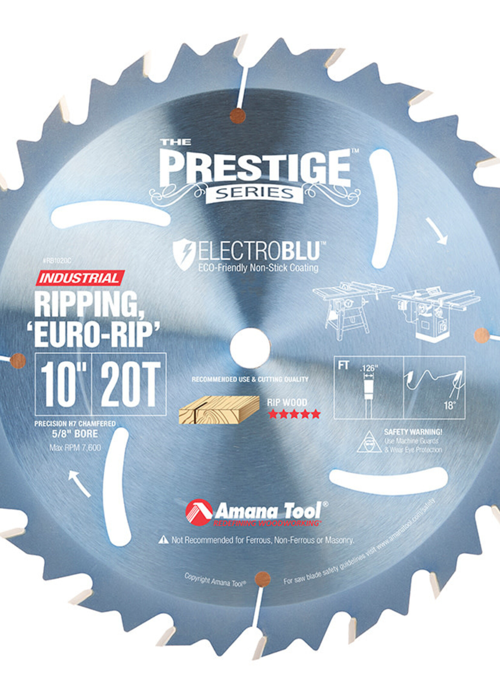 Amana Amana Prestige® Euro Rip 10 Inch Dia x 20T