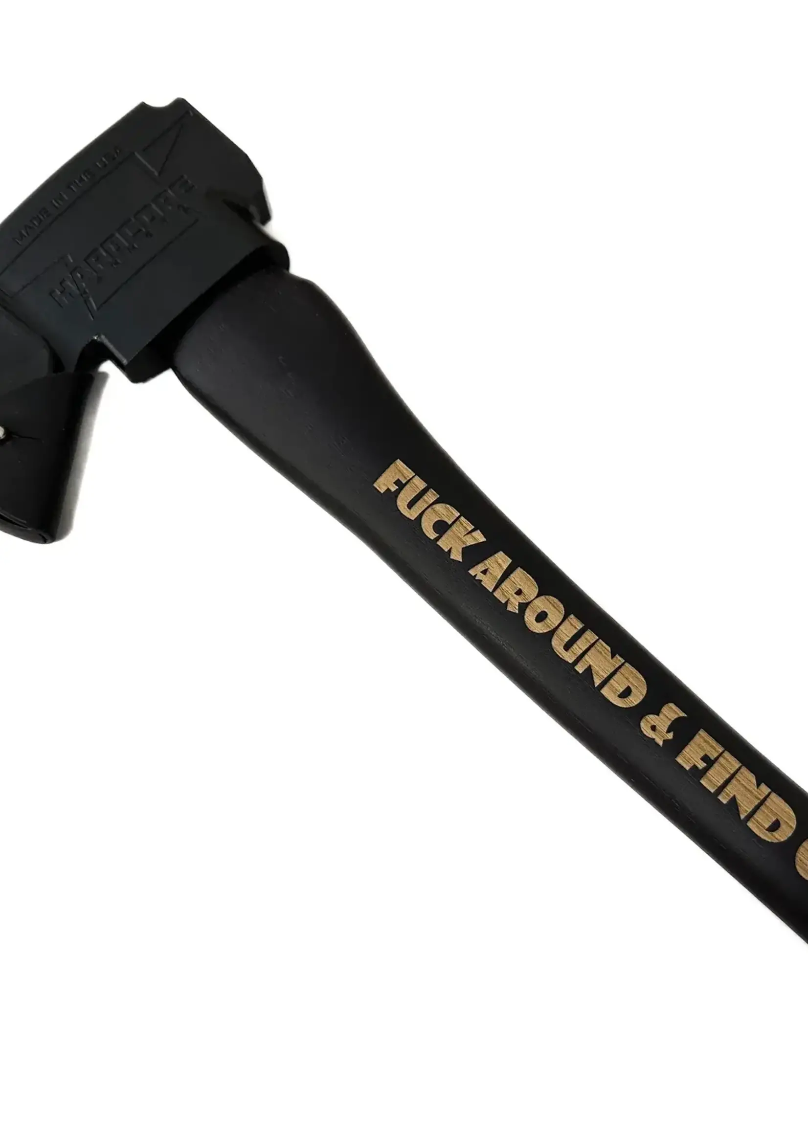 Hardcore Hammers Hardcore Hammers Fuck Around & Find Out 24" Breeching Axe - Blackout