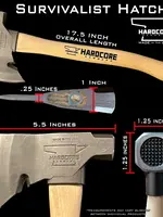 Hardcore Hammers Hardcore Hammers Survivalist Hatchet with FNC - Blackout