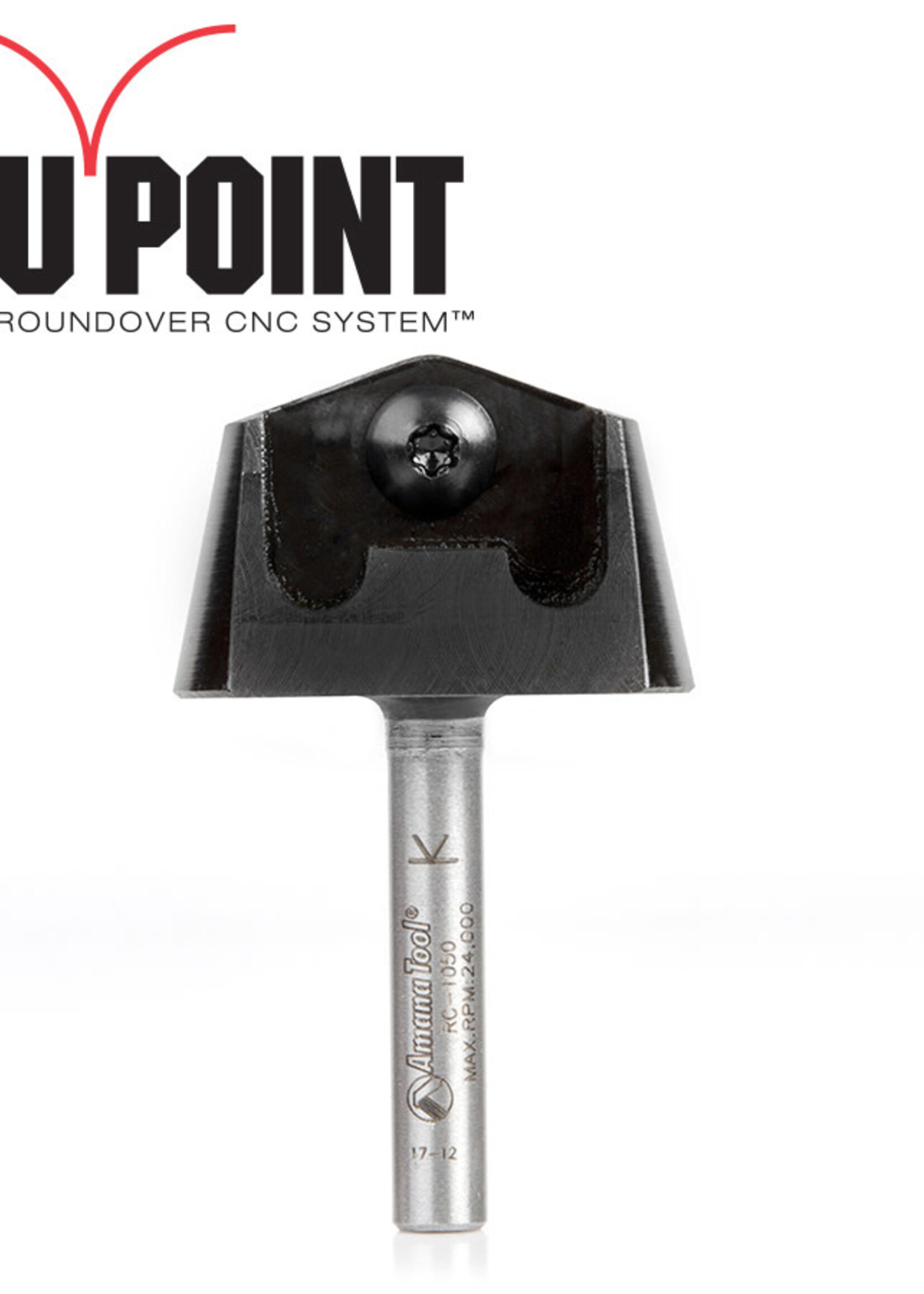 Amana Amana Tru Point Roundover Insert CNC System Tool Body 1/4 Inch Shank