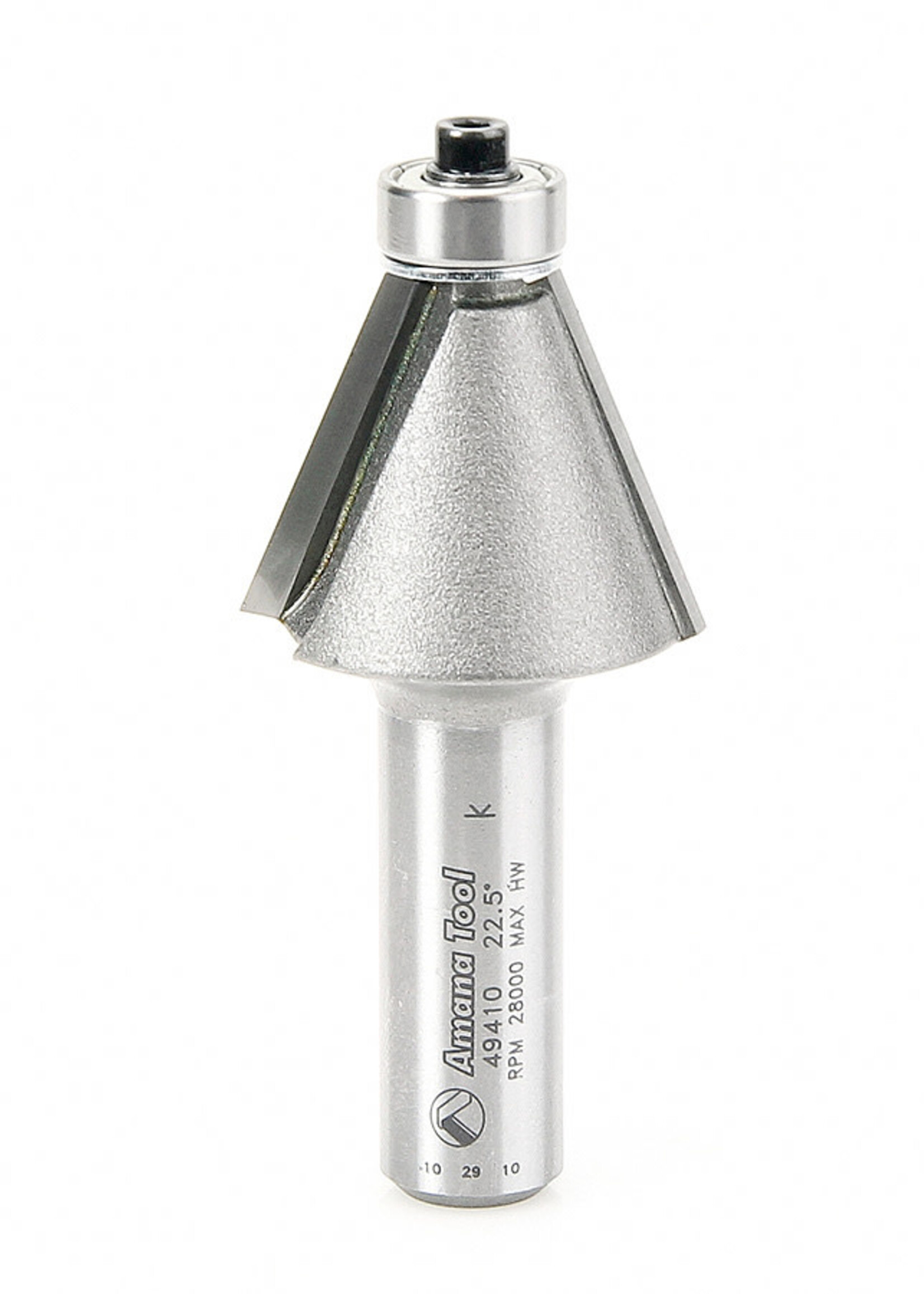 Amana Amana Carbide Tipped Chamfer 22-1/2 Deg x 1-1/4" Dia x 15/16" x 1/2" Shank