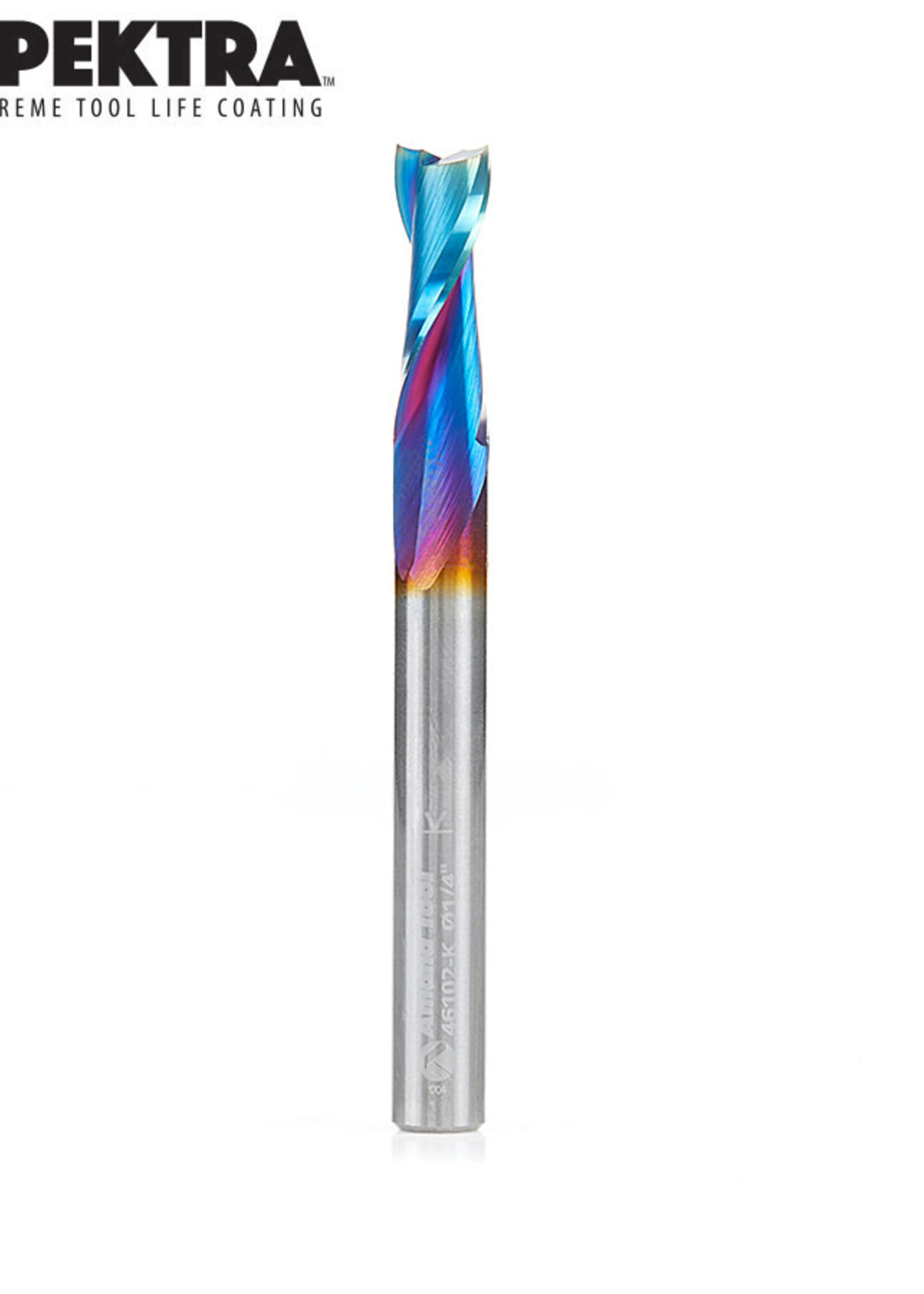 Amana Amana  Spektra™ Extreme Tool Life Coated Spiral Plunge 1/4 Dia x 3/4 x 1/4 Inch Shank Up-Cut