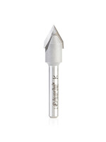 Amana Amana Carbide Tipped "Zero Point" V-Groove 60 Deg x 1/2 Dia x 13/32 x 1/4 Inch Shank