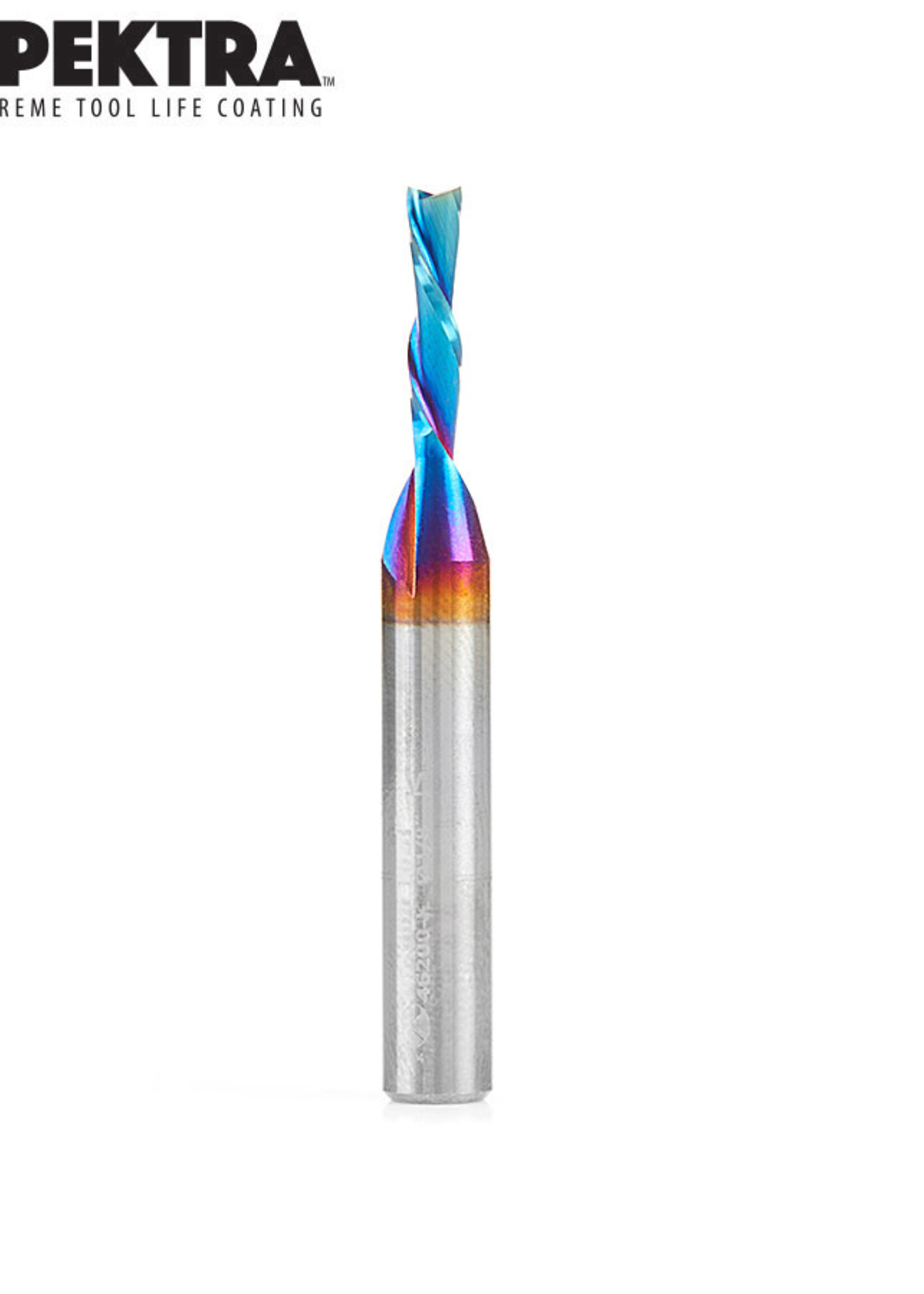 Amana Amana  Spektra™ Extreme Tool Life Coated Spiral Plunge 1/8 Dia x 1/2 x 1/4 Inch Shank