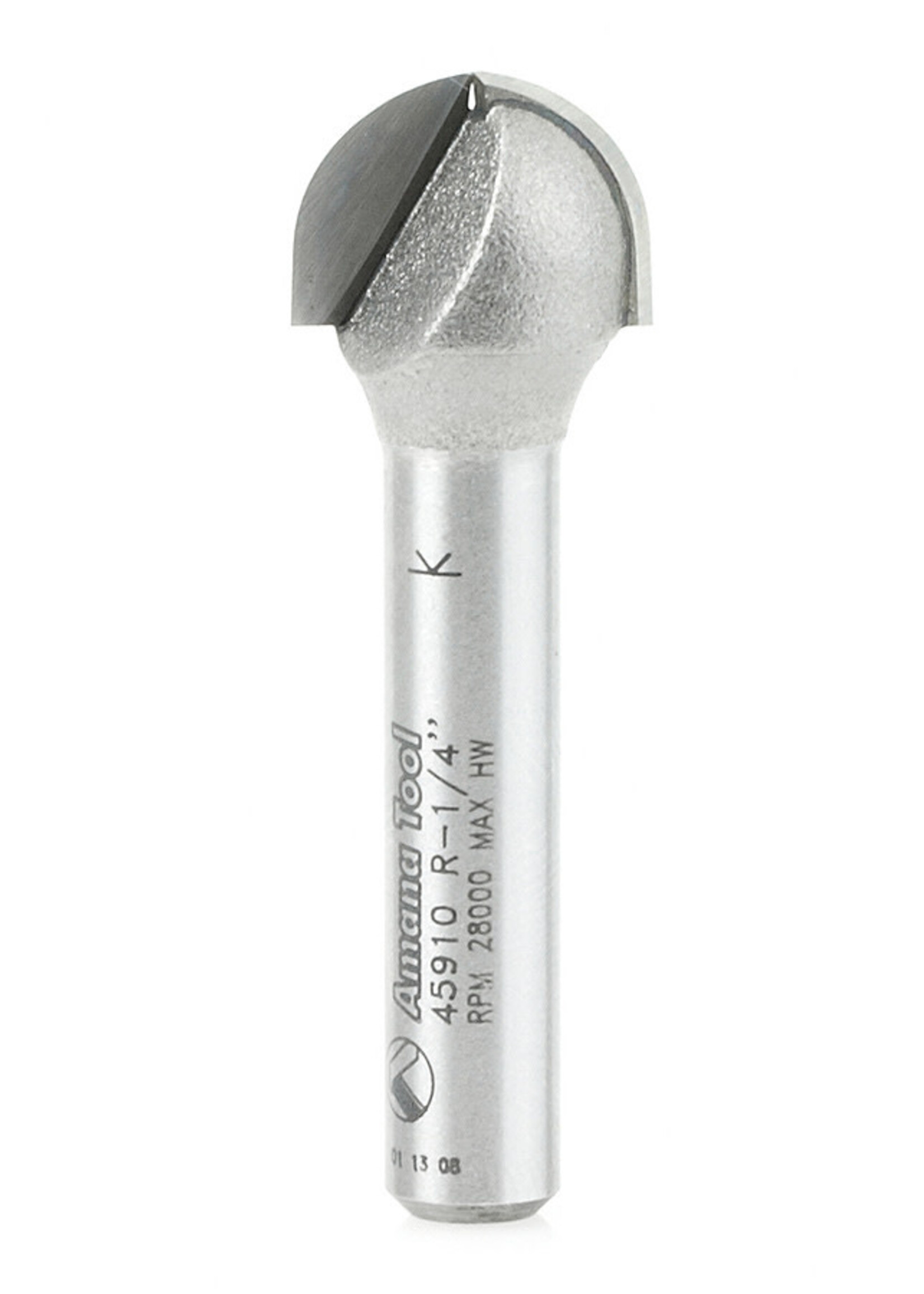 Amana Amana Carbide Tipped Core Box 1/4 Rad x 1/2" Dia x 3/8" x 1/4" Shank