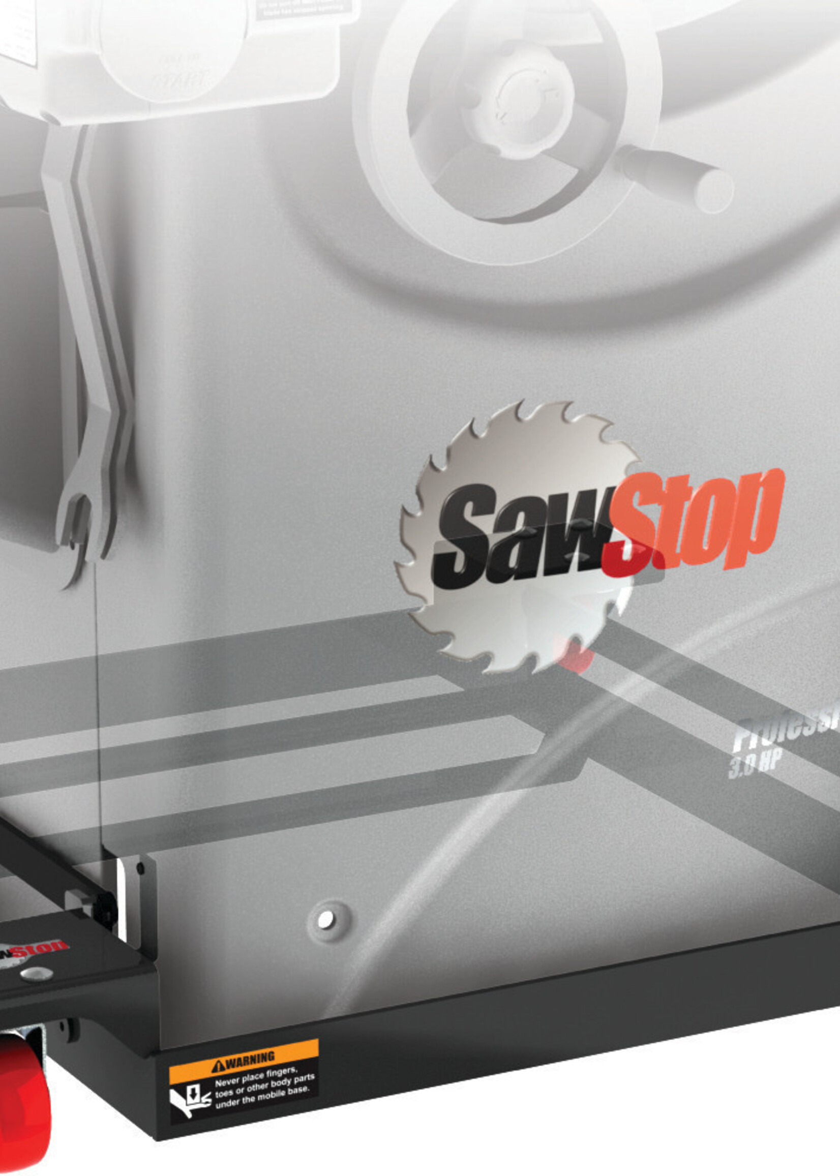 SawStop SawStop Industrial Cabinet Saw Mobile Base W/PCS Conversion Kit