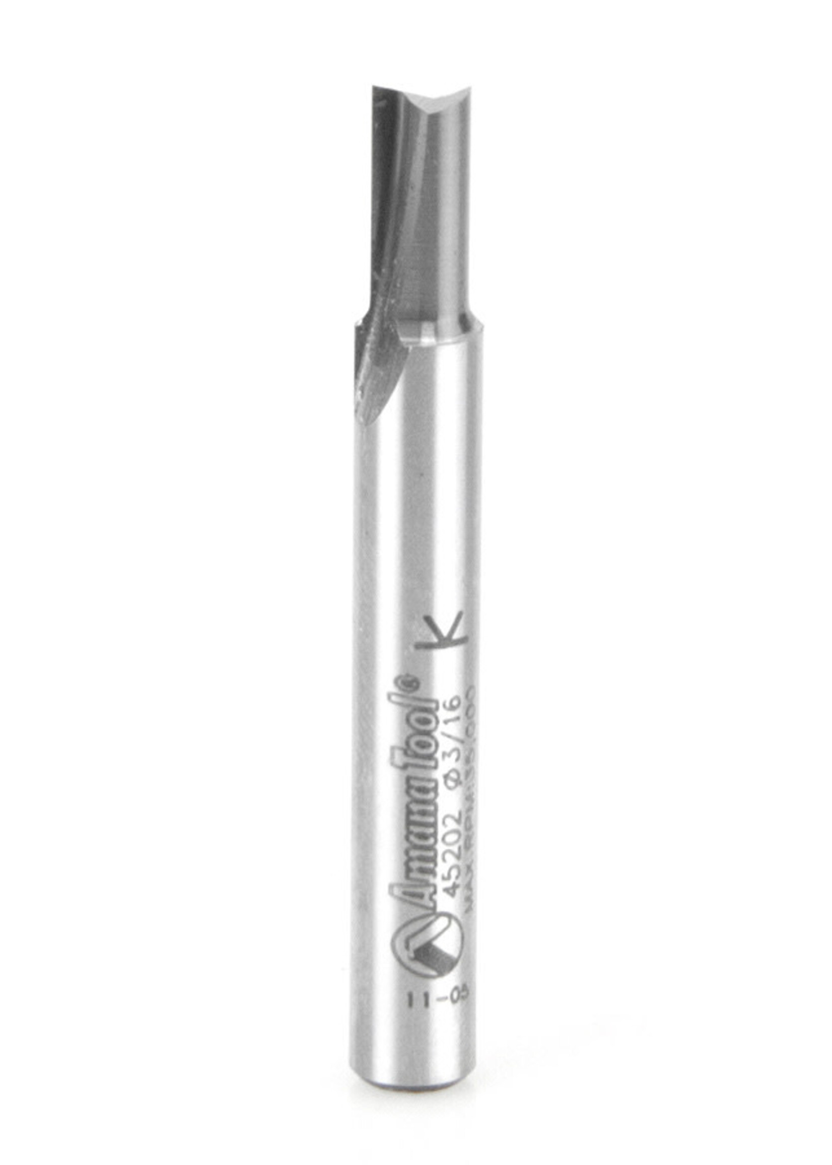 Amana Amana Solid Carbide Cutting Edge Straight Plunge High Production 3/16" Dia x 7/16" x 1/4" Shank