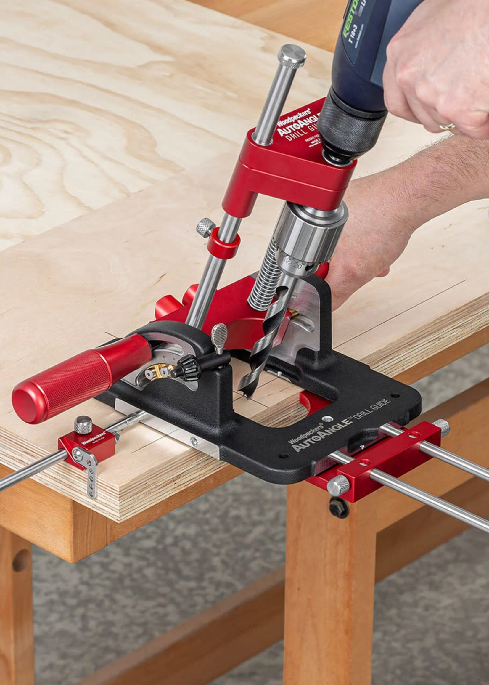 Woodpeckers Woodpeckers AutoAngle Drill Guide Deluxe Kit