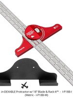 Woodpeckers Woodpeckers in-DEXABLE Protractor 18" with Rack-It