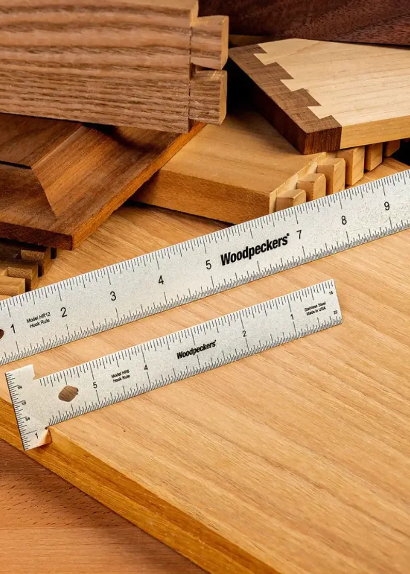 Woodpeckers Woodpeckers Hook Rules 6" with Rack-It