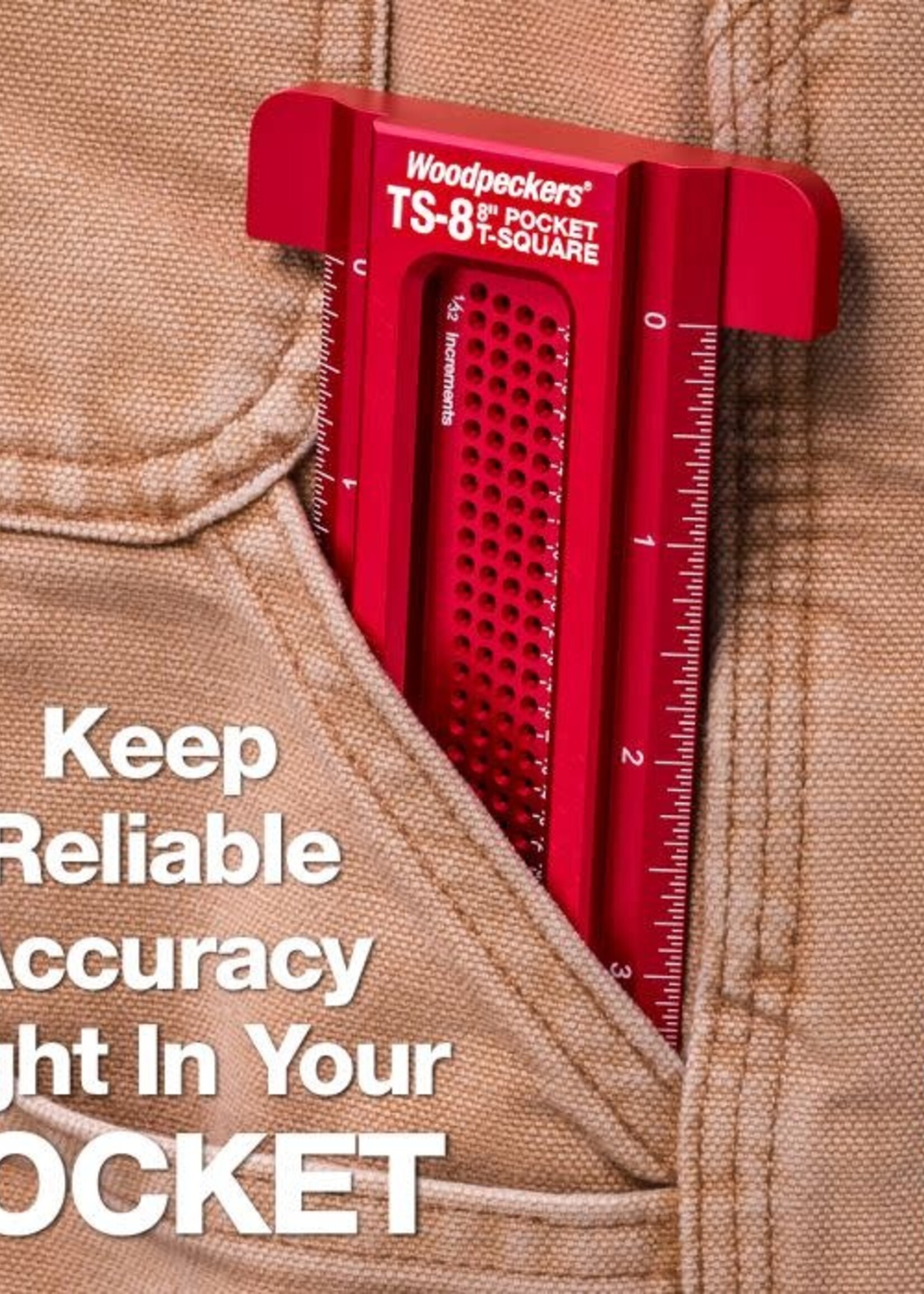 Woodpeckers Woodpeckers Pocket T-Square 8"