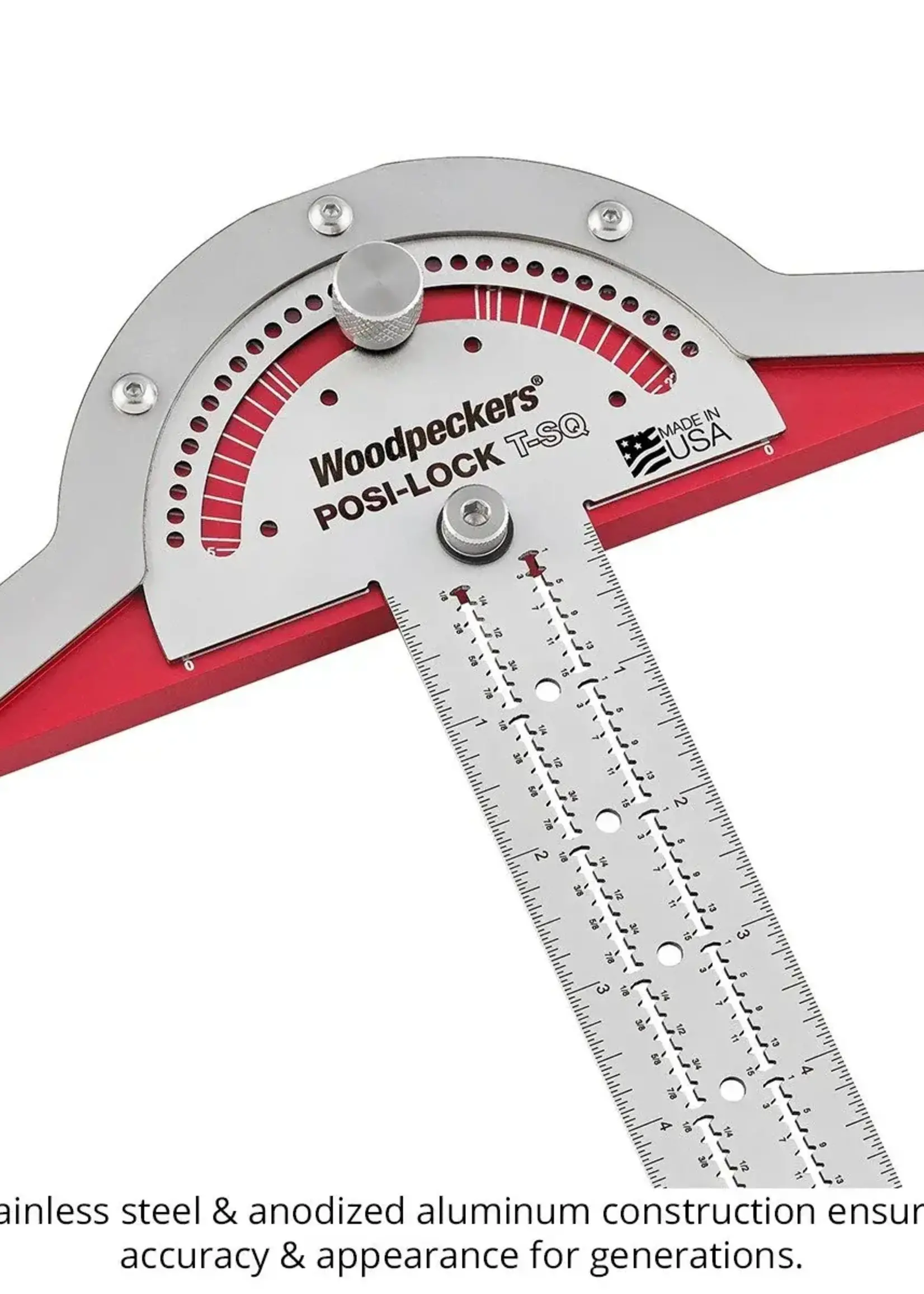 Woodpeckers Woodpeckers Posi-Lock  T-Square 32" with Rack-It - OneTIME Tool
