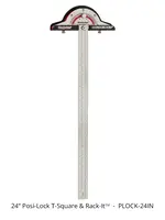 Woodpeckers Woodpeckers Posi-Lock T-Square 24" with Rack-It - OneTIME Tool