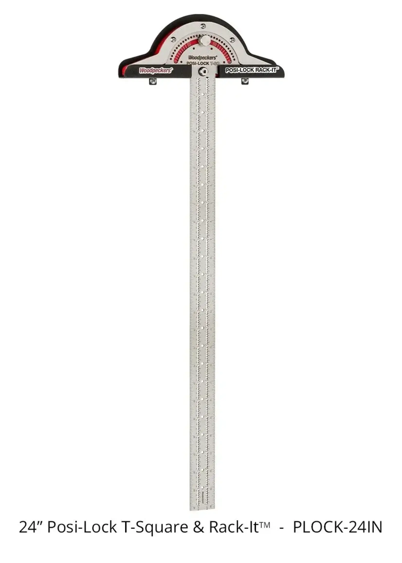 Woodpeckers Woodpeckers Posi-Lock T-Square 24" with Rack-It - OneTIME Tool