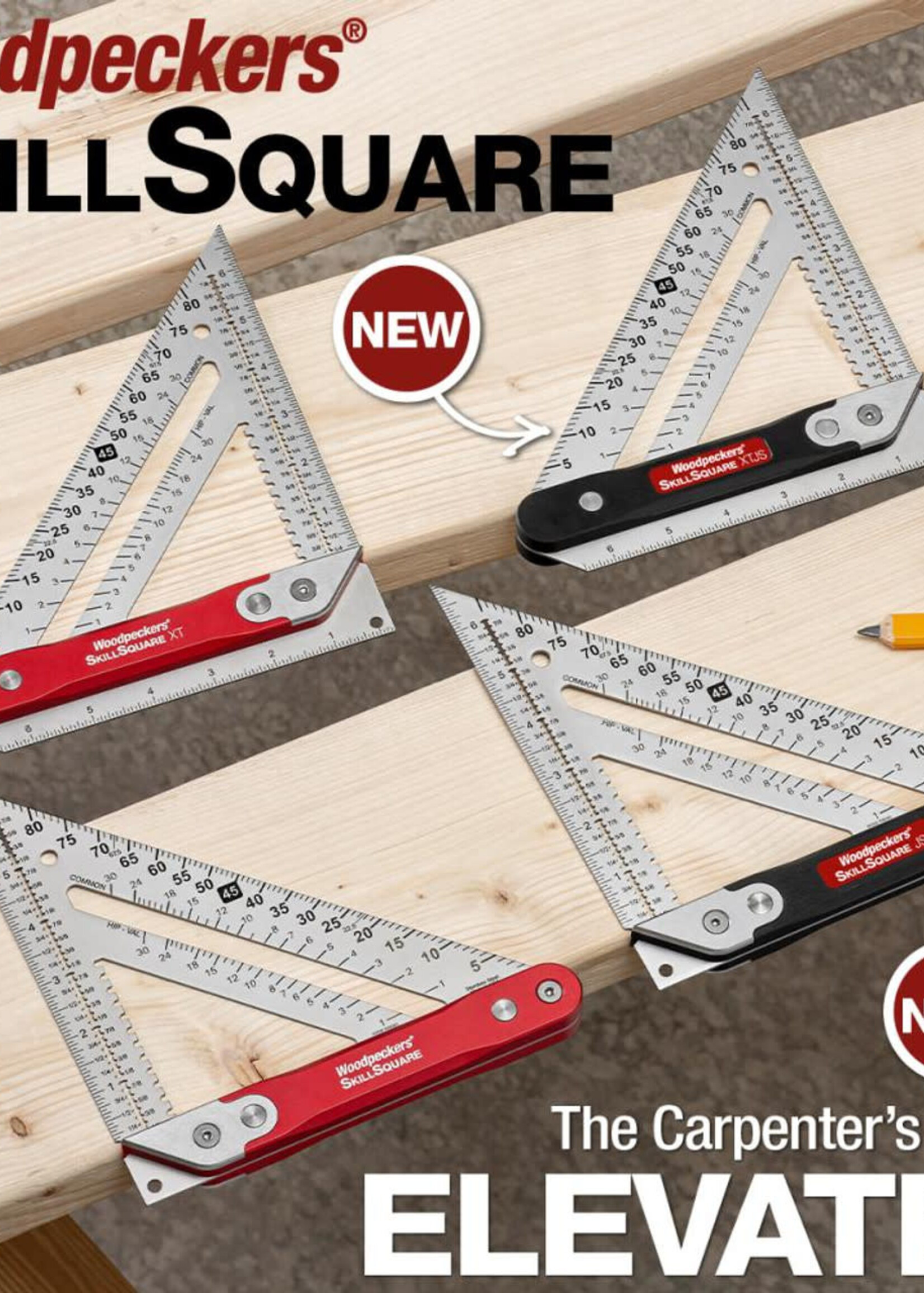 Woodpeckers Woodpeckers SkillSquare Jobsite Phenolic Set with Rack-Its