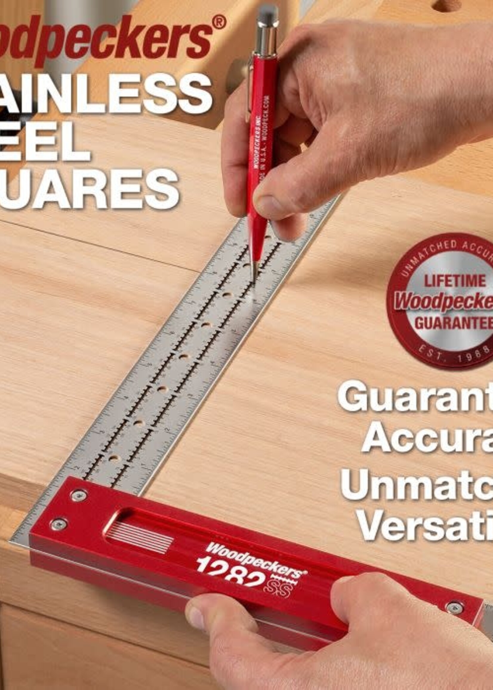 Woodpeckers Woodpeckers Stainless Steel Squares 6" and 12" Set