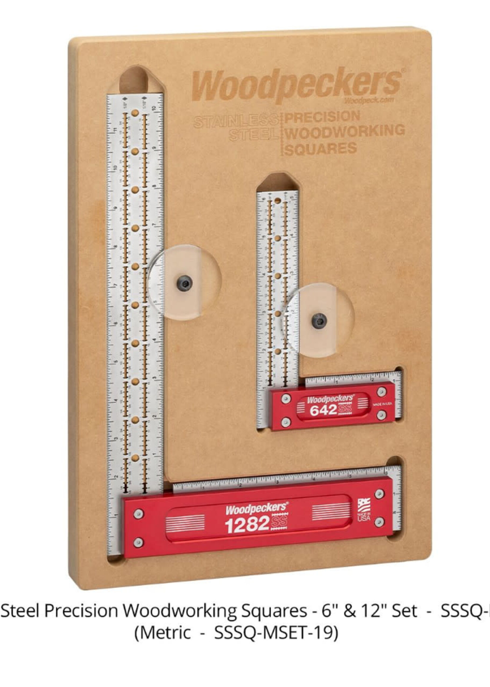 Woodpeckers Woodpeckers Stainless Steel Squares 6" and 12" Set