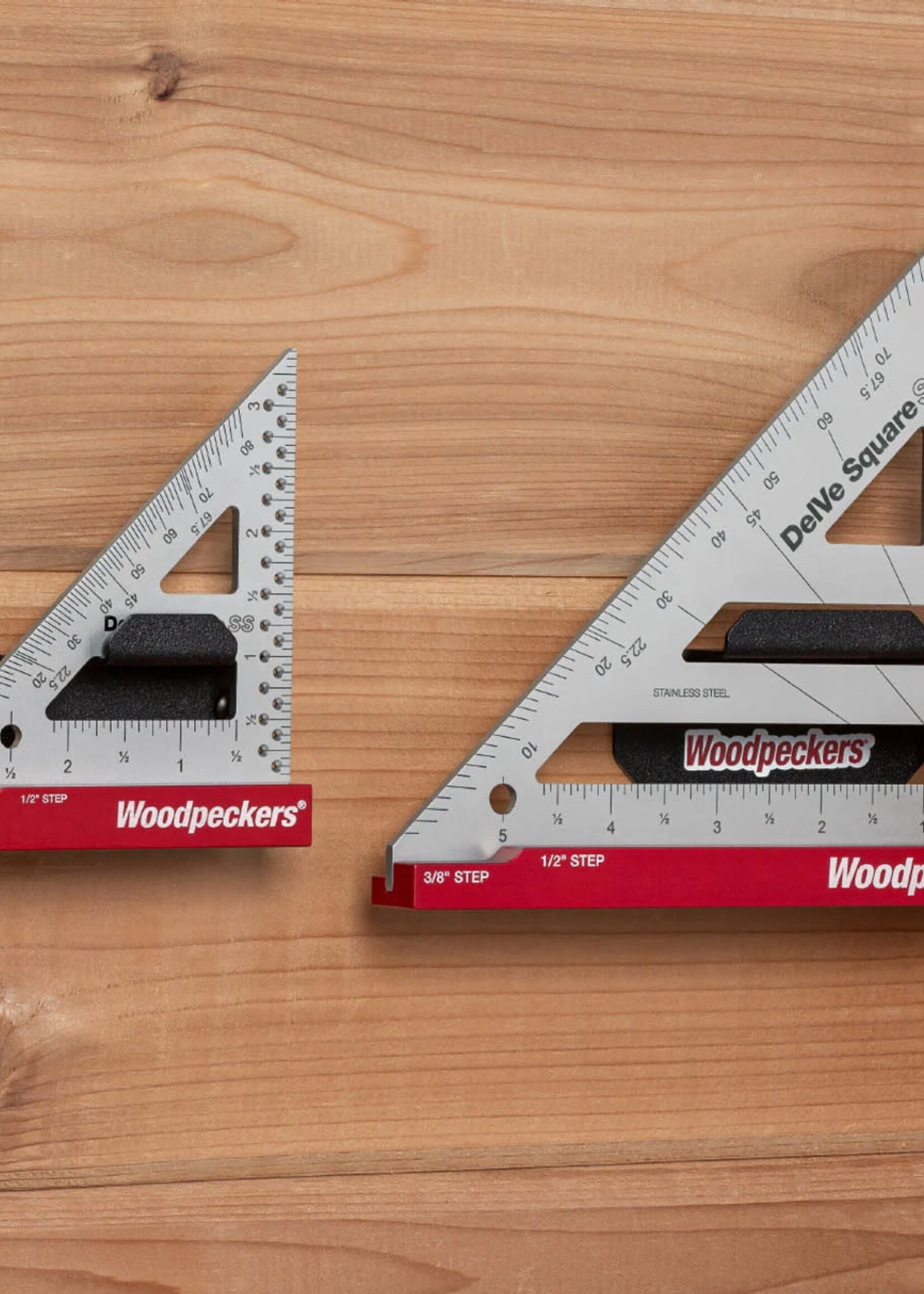 Woodpeckers Woodpeckers DelVe Square Stainless Steel - 3.5"  with Rack-It