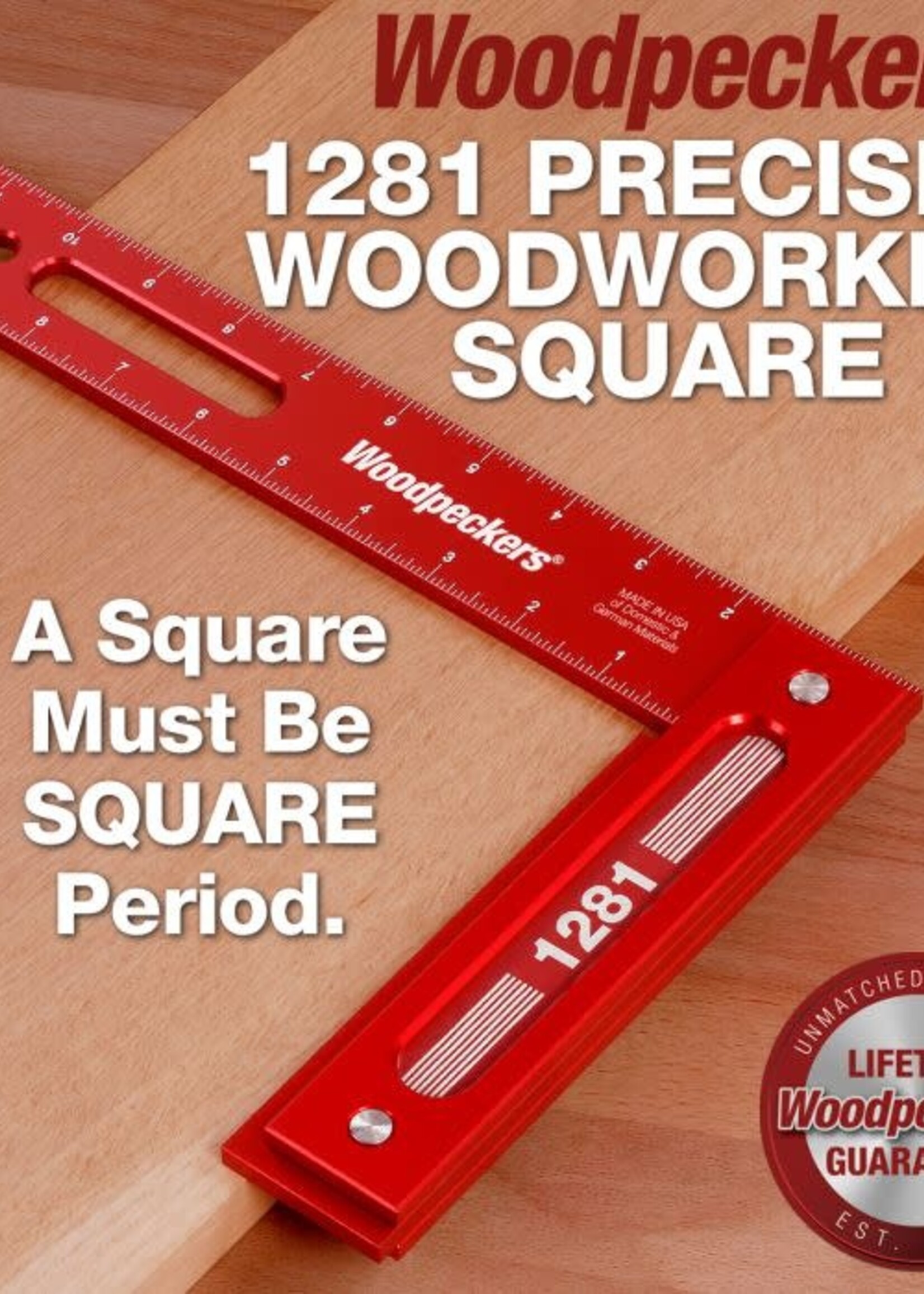 Woodpeckers Woodpeckers Precision Square 12"x8"