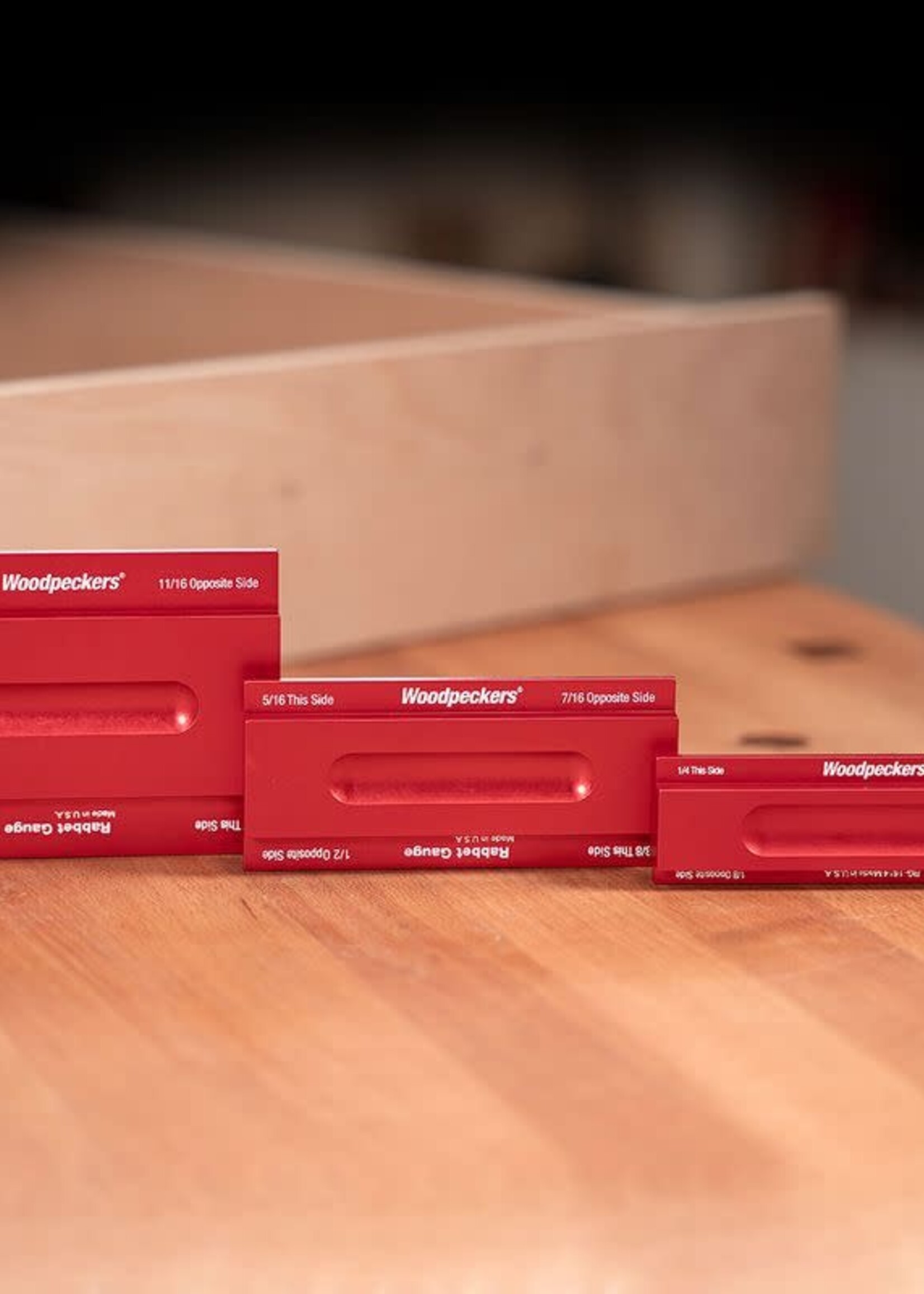 Woodpeckers Woodpeckers Rabbet Gauge 3 Piece Set - OneTIME Tool