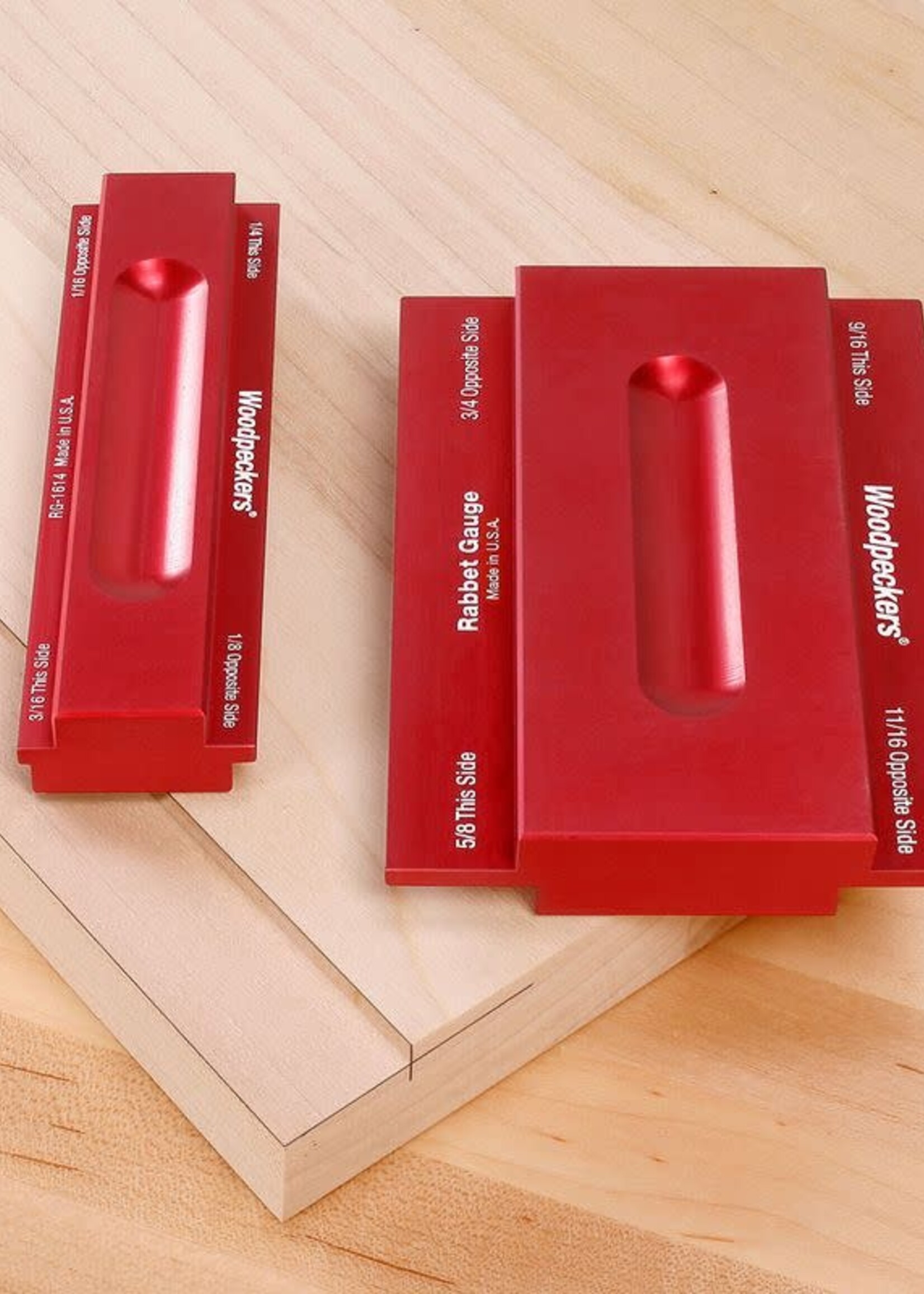 Woodpeckers Woodpeckers Rabbet Gauge 3 Piece Set - OneTIME Tool