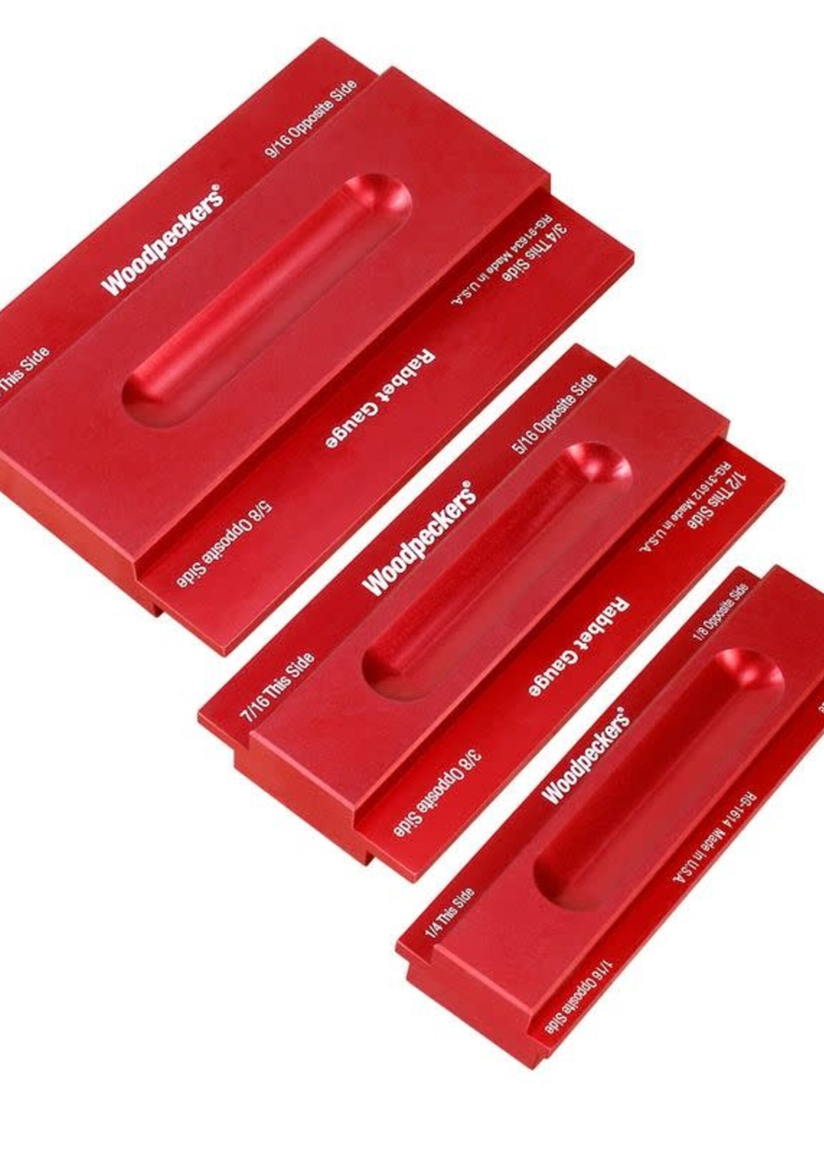 Woodpeckers Woodpeckers Rabbet Gauge 3 Piece Set - OneTIME Tool
