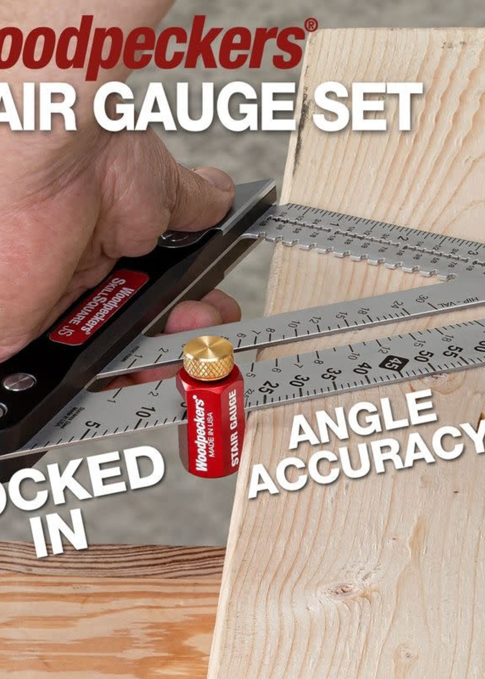 Woodpeckers Woodpeckers Stair Gauge Set with Rack-It