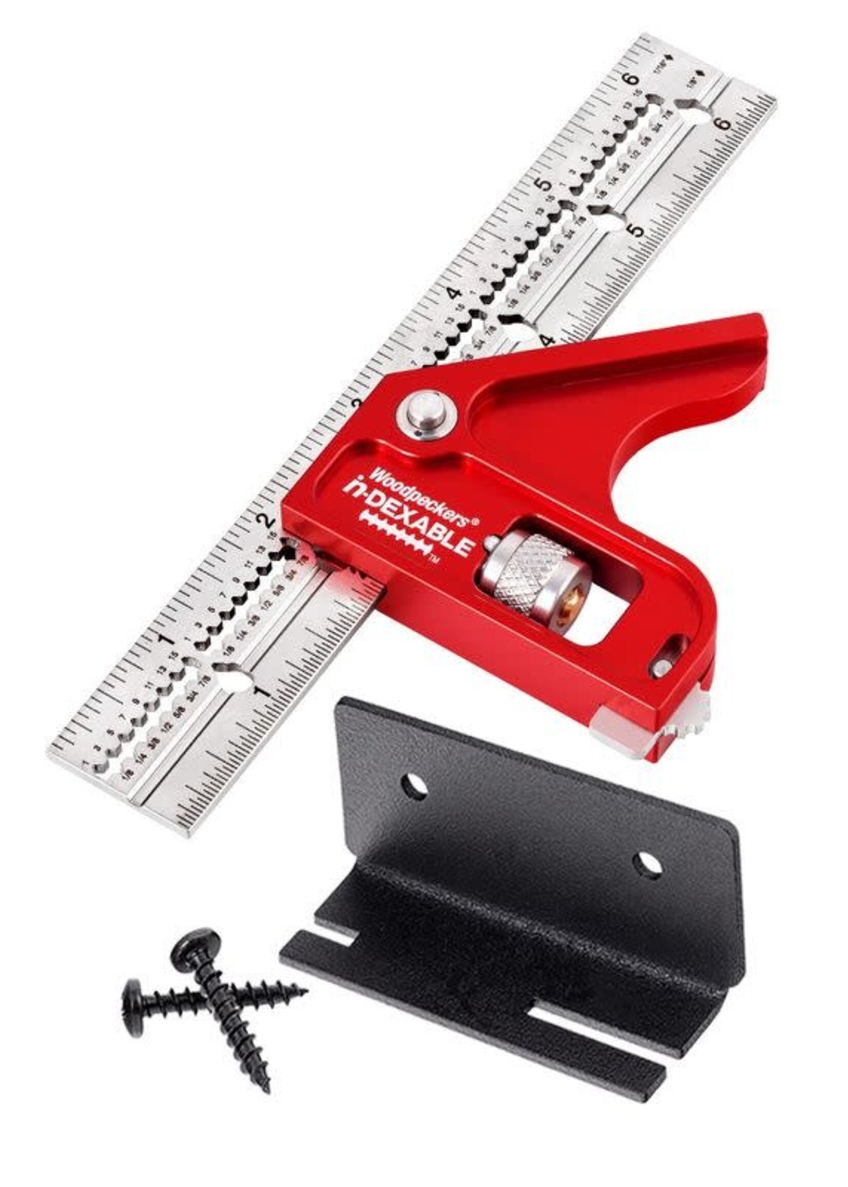 Woodpeckers Woodpeckers Mini in-DEXABLE Combo Square 6" with Rack-It