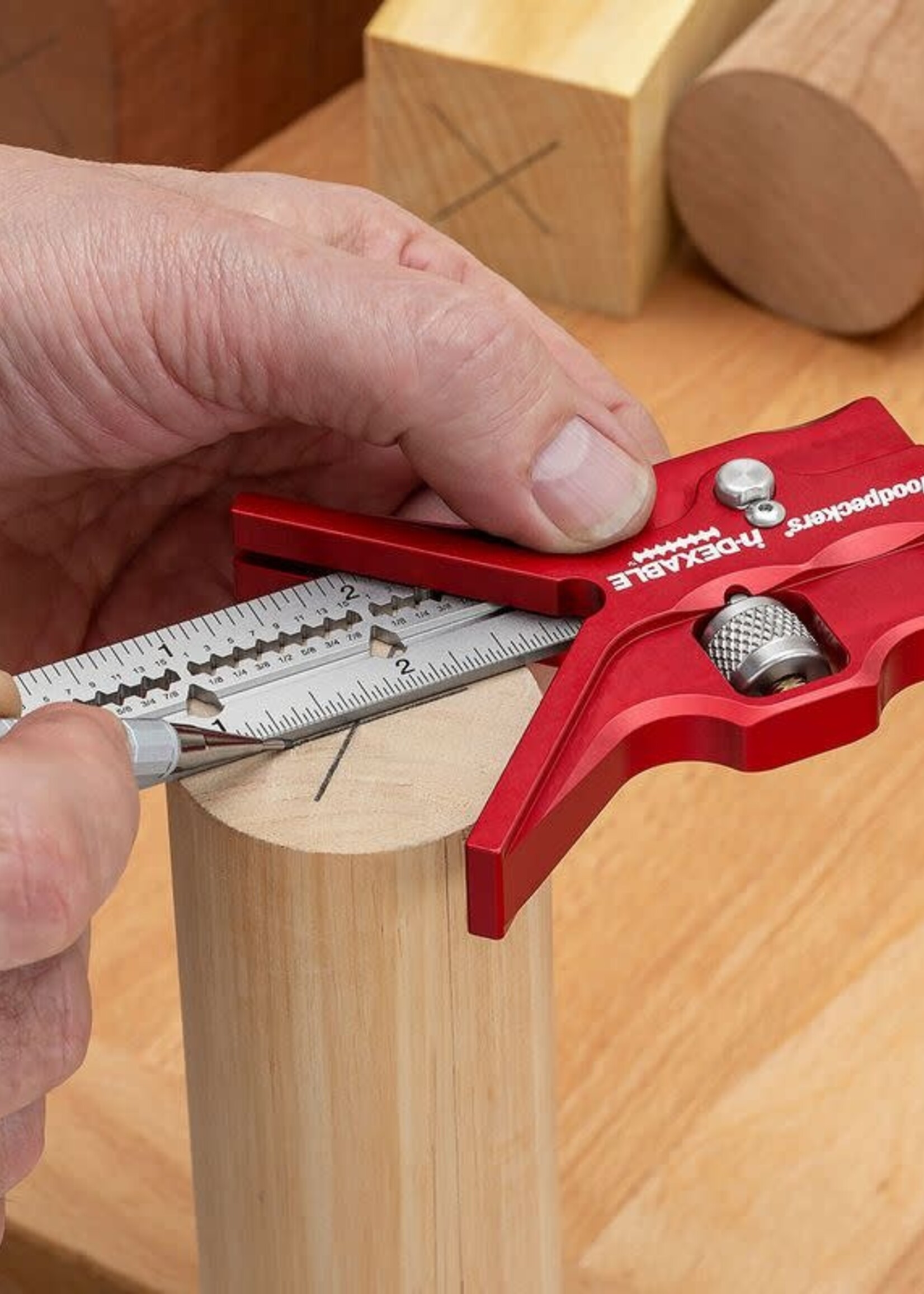 Woodpeckers Woodpeckers Mini in-DEXABLE Center Finder 4" and Rack-It